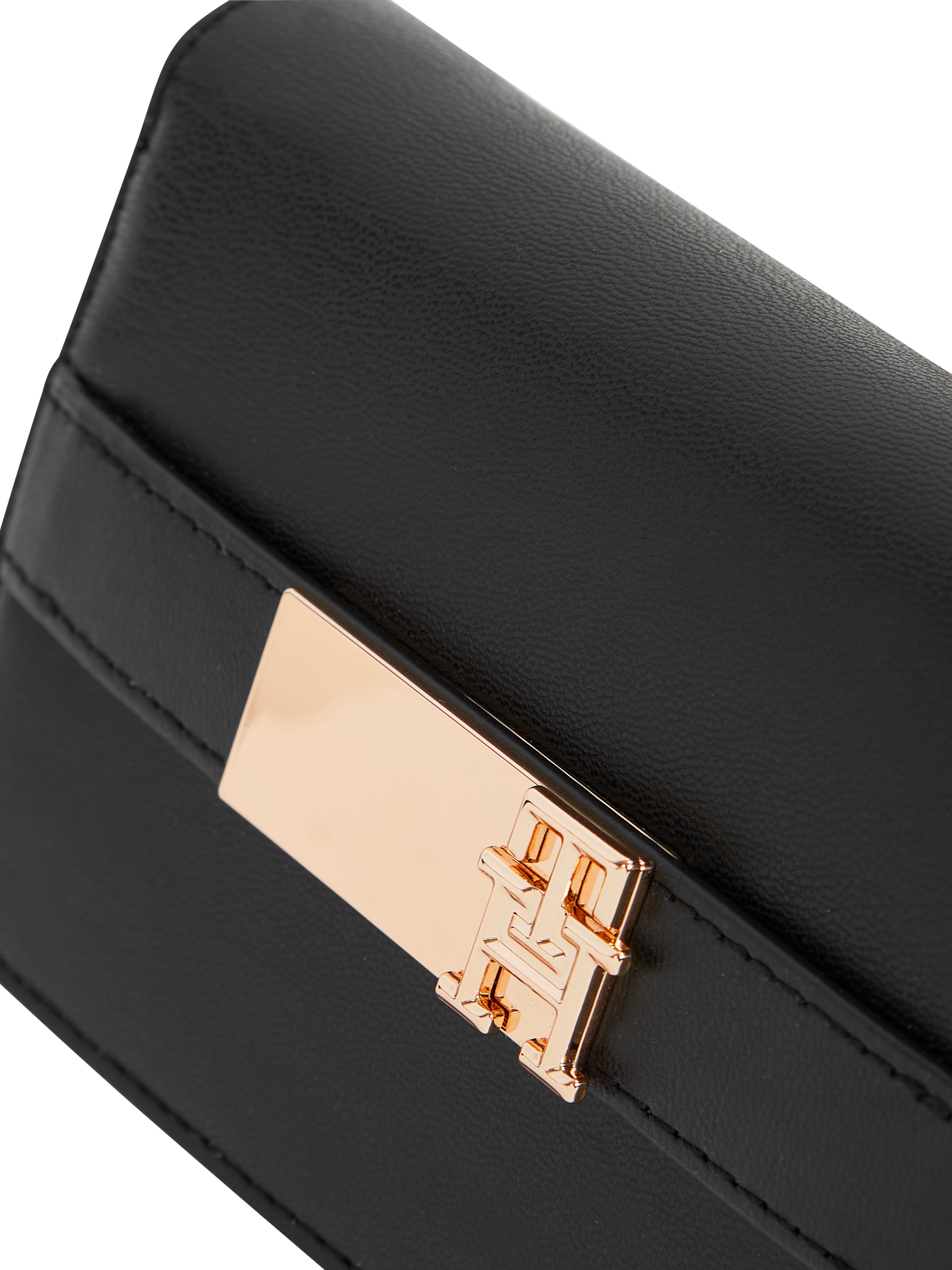 Tommy Hilfiger Geldbörse »TH HERITAGE SLIM MED WALLET«, Geldbeutel, Portemonnaie, Damenbörse mit edlem Logo-Emblem