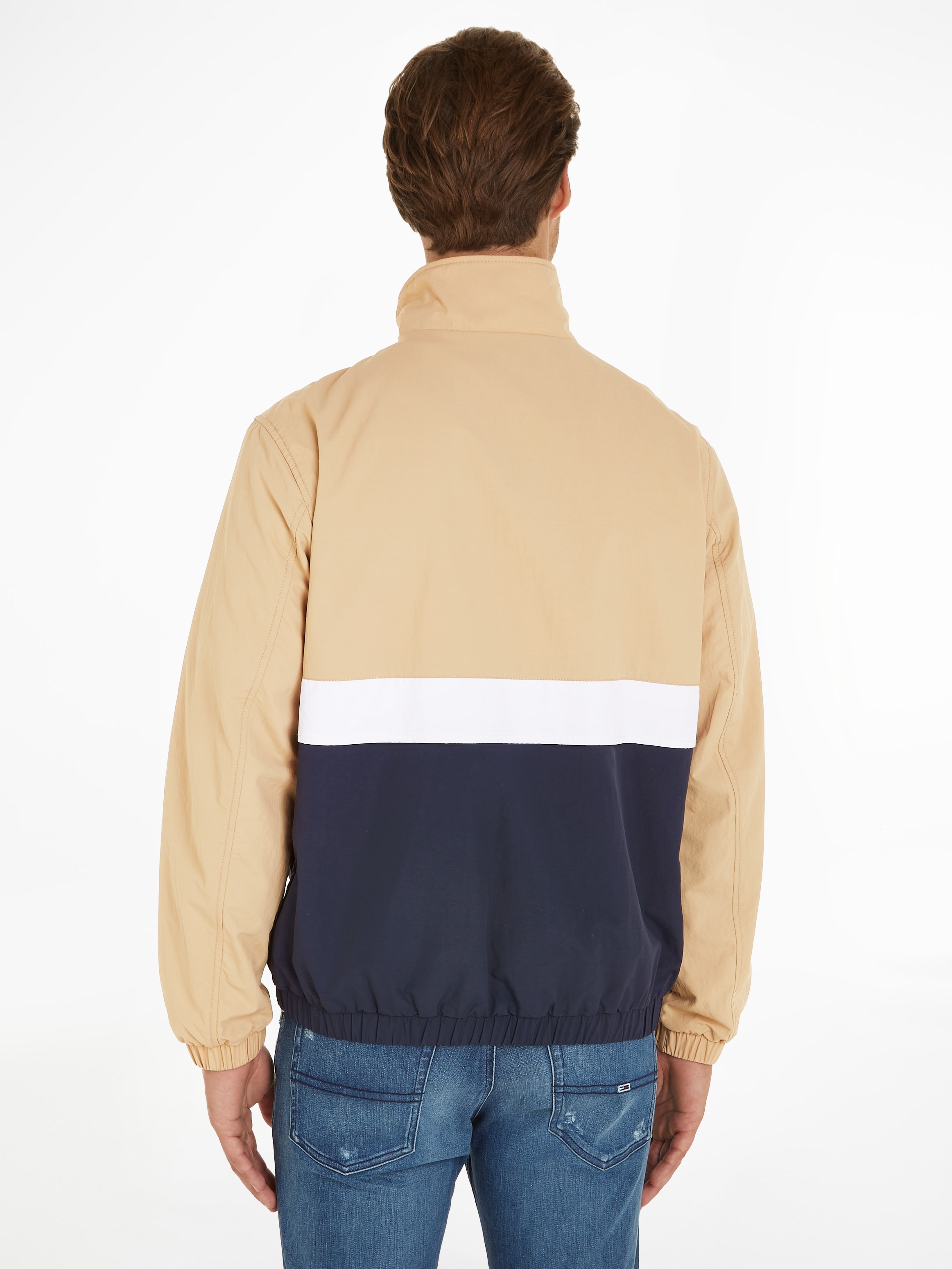 Tommy Jeans Anorak »TJM ESSENTIAL COLORBLOCK JACKET«, mit hohem Stehkragen