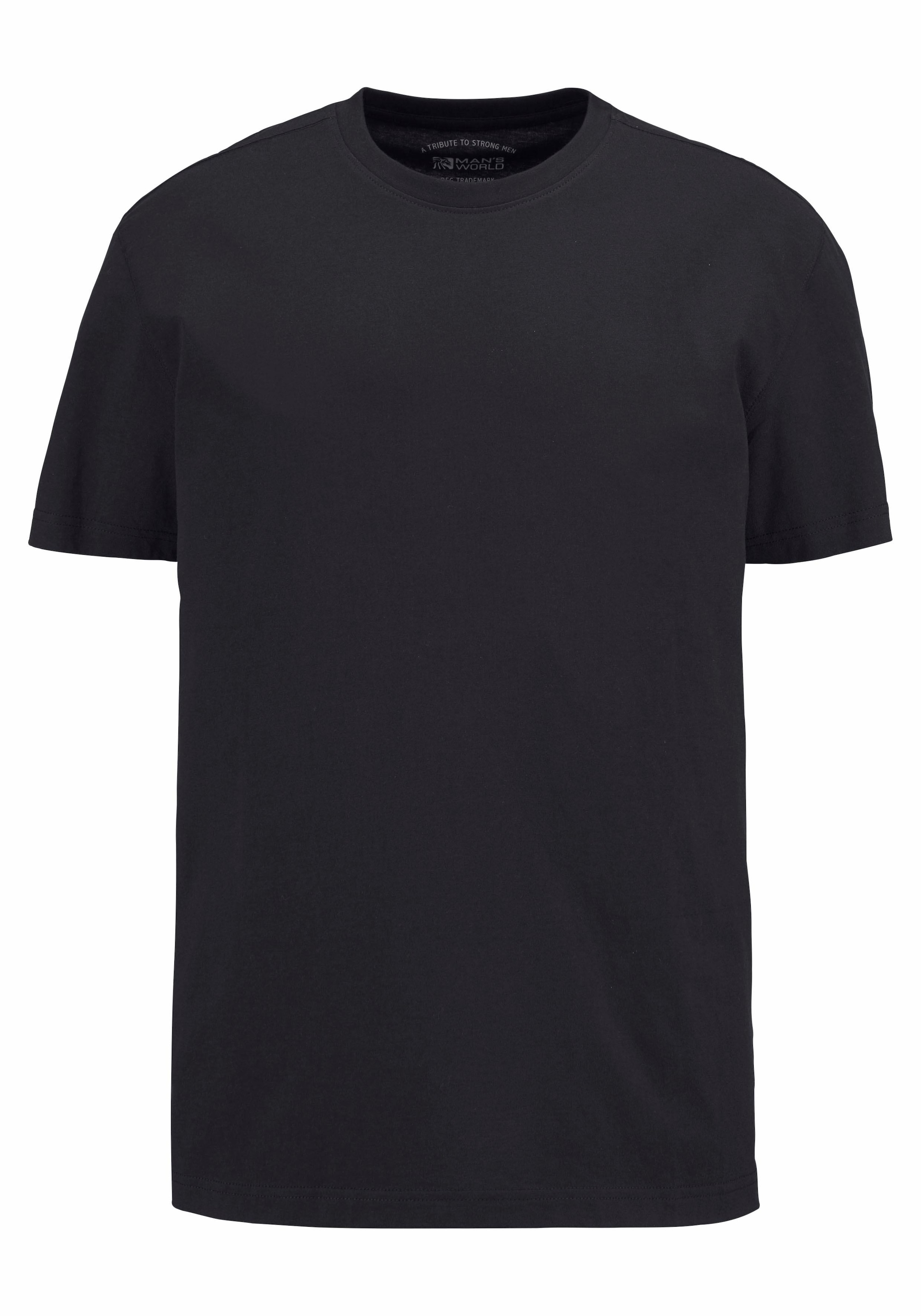 Man's World T-Shirt, (3er-Pack), Kurzarm, normale Passform, aus Baumwolle, im 3er-Pack