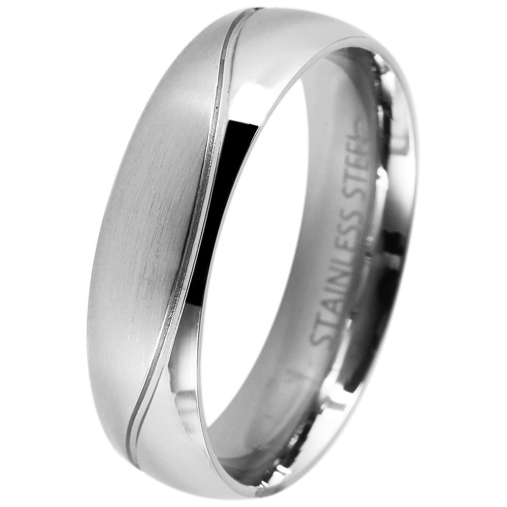 Adelia´s Fingerring »Herren Ring aus Edelstahl«