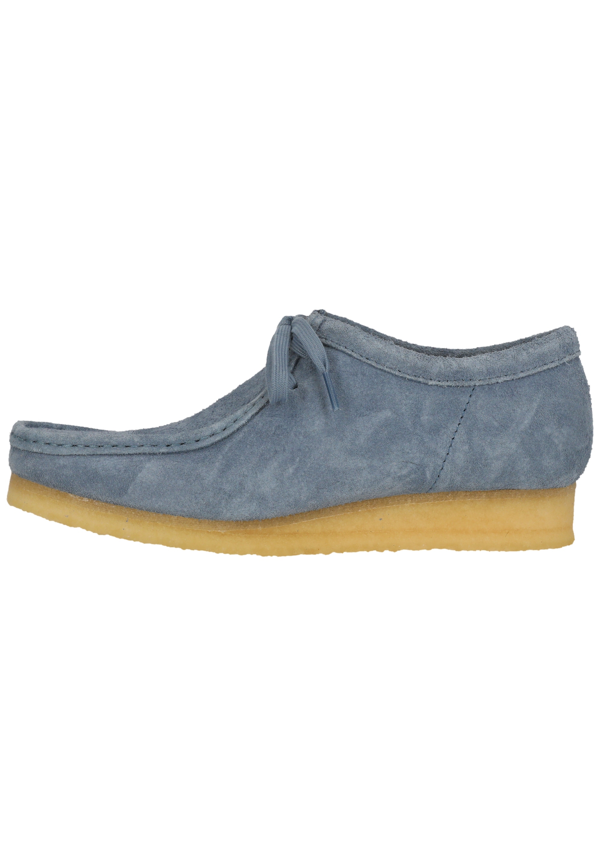 Clarks Schnürschuh »Wallabee French Blue Sde«  mit ikonischer Sohle