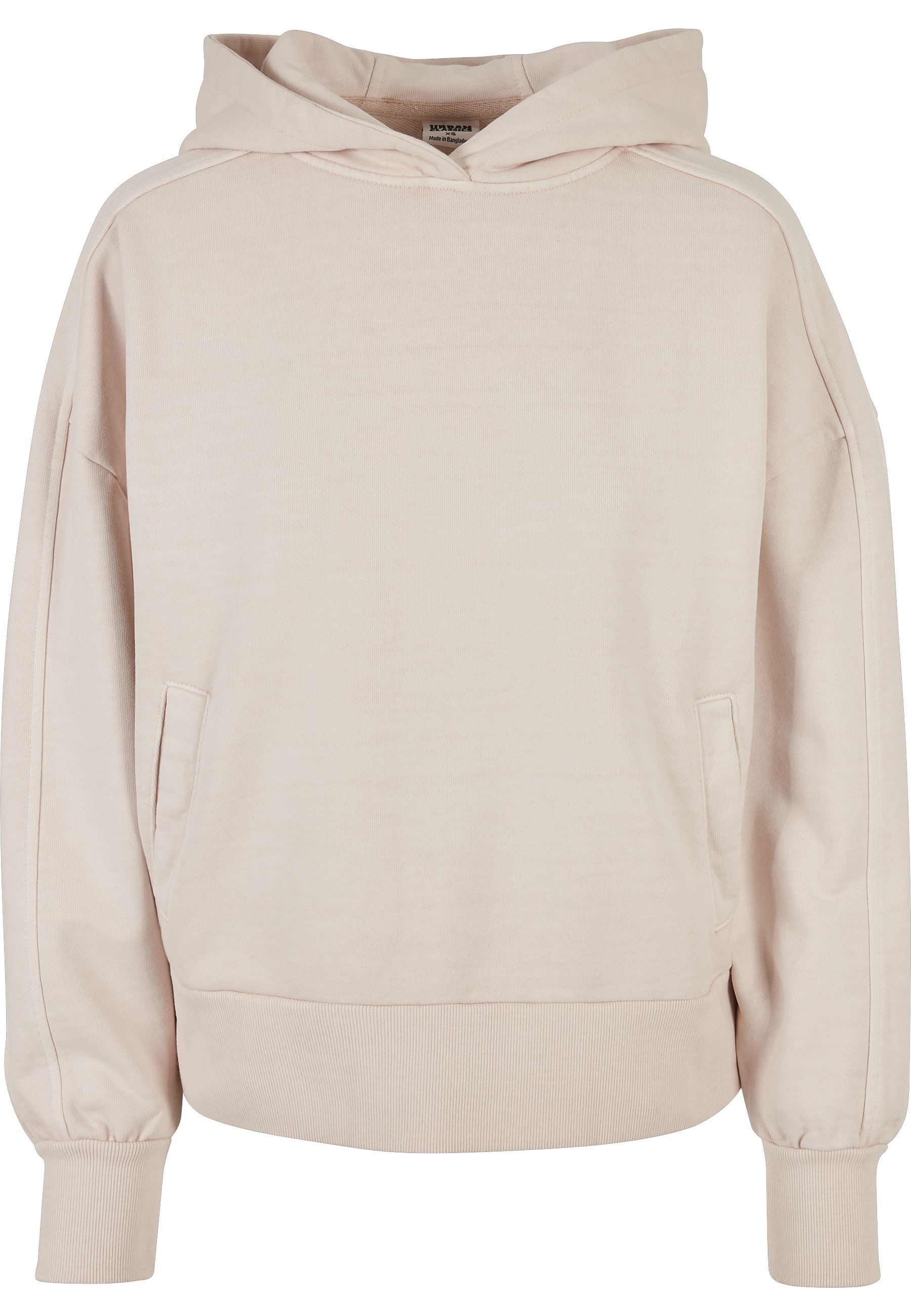 URBAN CLASSICS Rundhalspullover "Urban Classics Damen Ladies Heavy Terry Garment Dye Hoody" 1