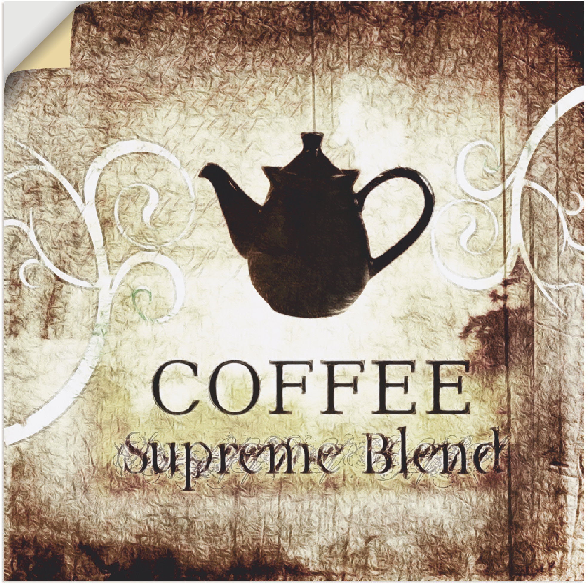 Artland Wandbild »Kaffee«, bestellen Getränke, Leinwandbild, in als oder Größen (1 Wandaufkleber | Poster BAUR versch. St.)