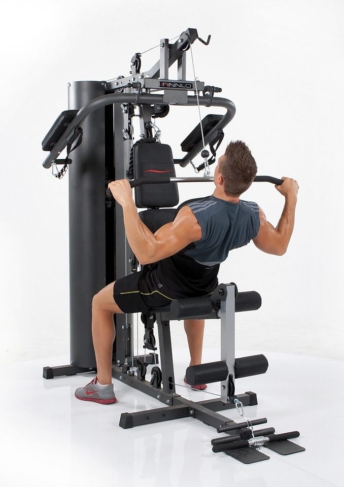 Finnlo by Hammer Kraftstation »Autark 600«, 16 Gewichtsblöcke, (Butterflystange, Latzug, Ruderfunktion und mehr), multifunktionale Fitnessstation, max. Trainingsgewicht 80 kg