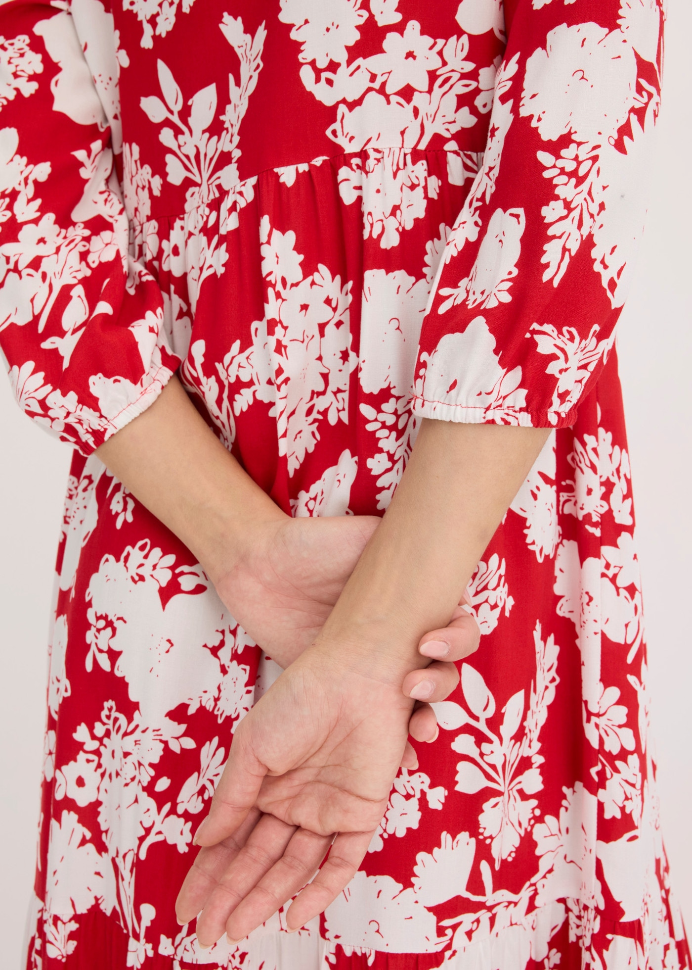 bonprix Maxikleid für Frühling und Sommer, aus Viskose, ausgestellte Passform