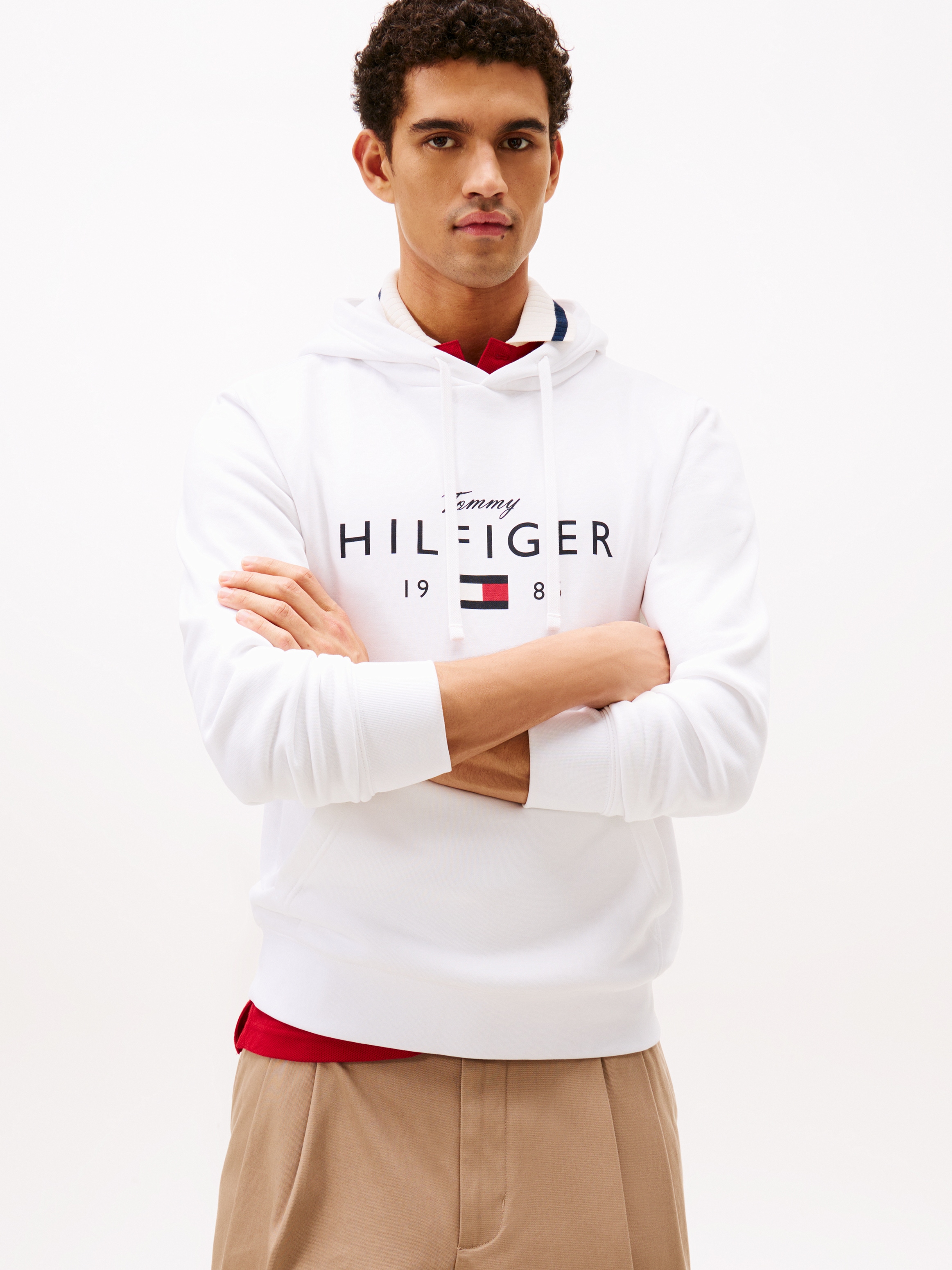 Tommy Hilfiger Hoodie "BRAND LOVE BIG HILFIGER", mit Logo-Grafik, normale P günstig online kaufen