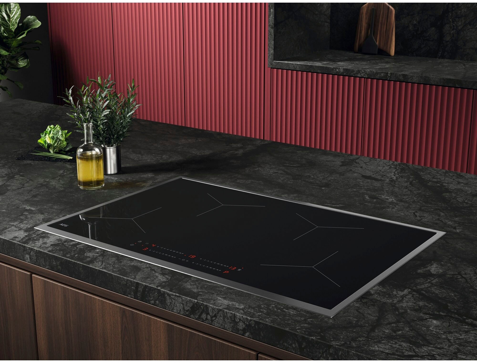 AEG Induktions-Kochfeld "TO84IA0FXB" Powerboost, Hob²Hood, 14 Stufen, Topfe günstig online kaufen