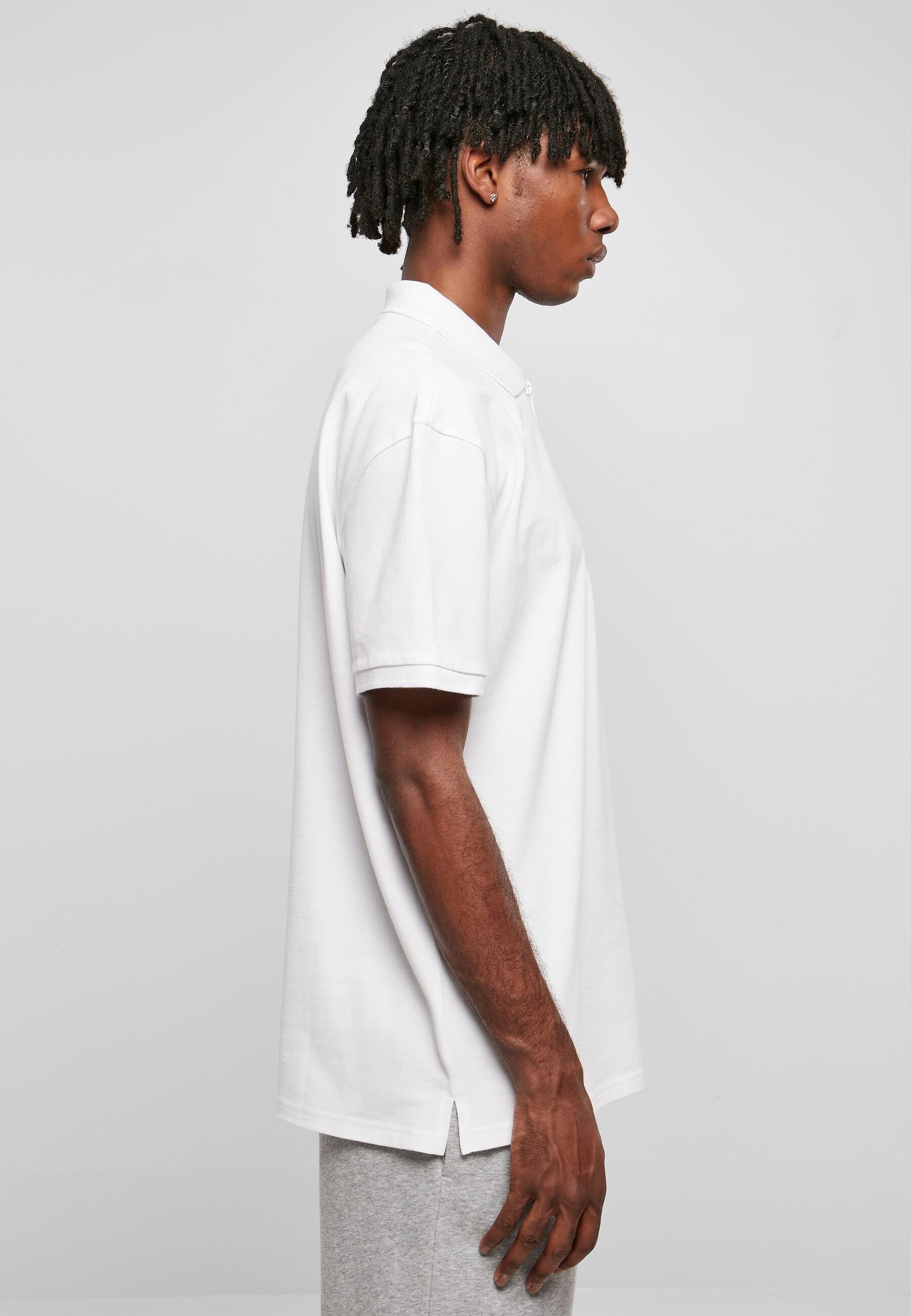 URBAN CLASSICS Poloshirt »Urban Classics Herren Oversized Zip Polo«, (1 tlg.)