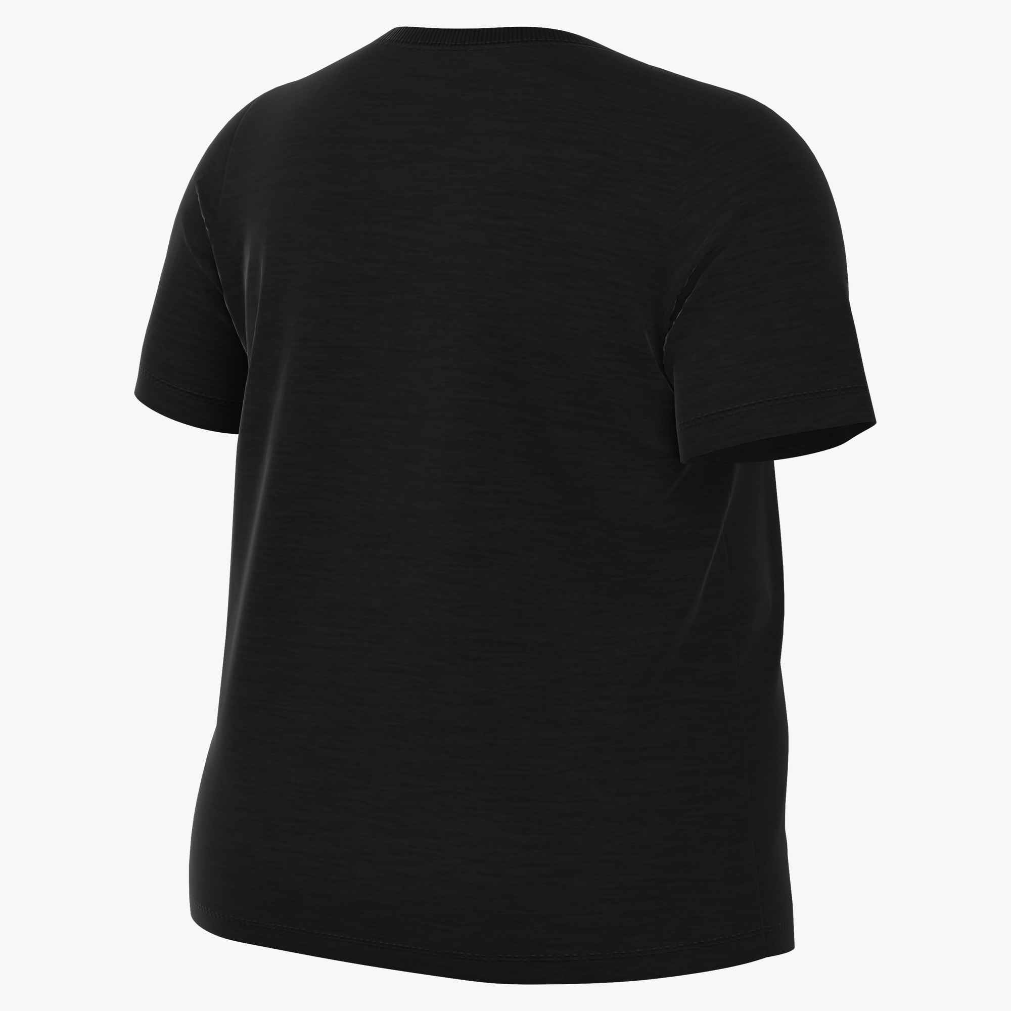 Nike Sportswear T-Shirt »CLUB ESSENTIALS WOMEN'S T-SHIRT (PLUS SIZE)« etwas weiterer Schnitt, kürzere Länge am Body, sportlicher Stil