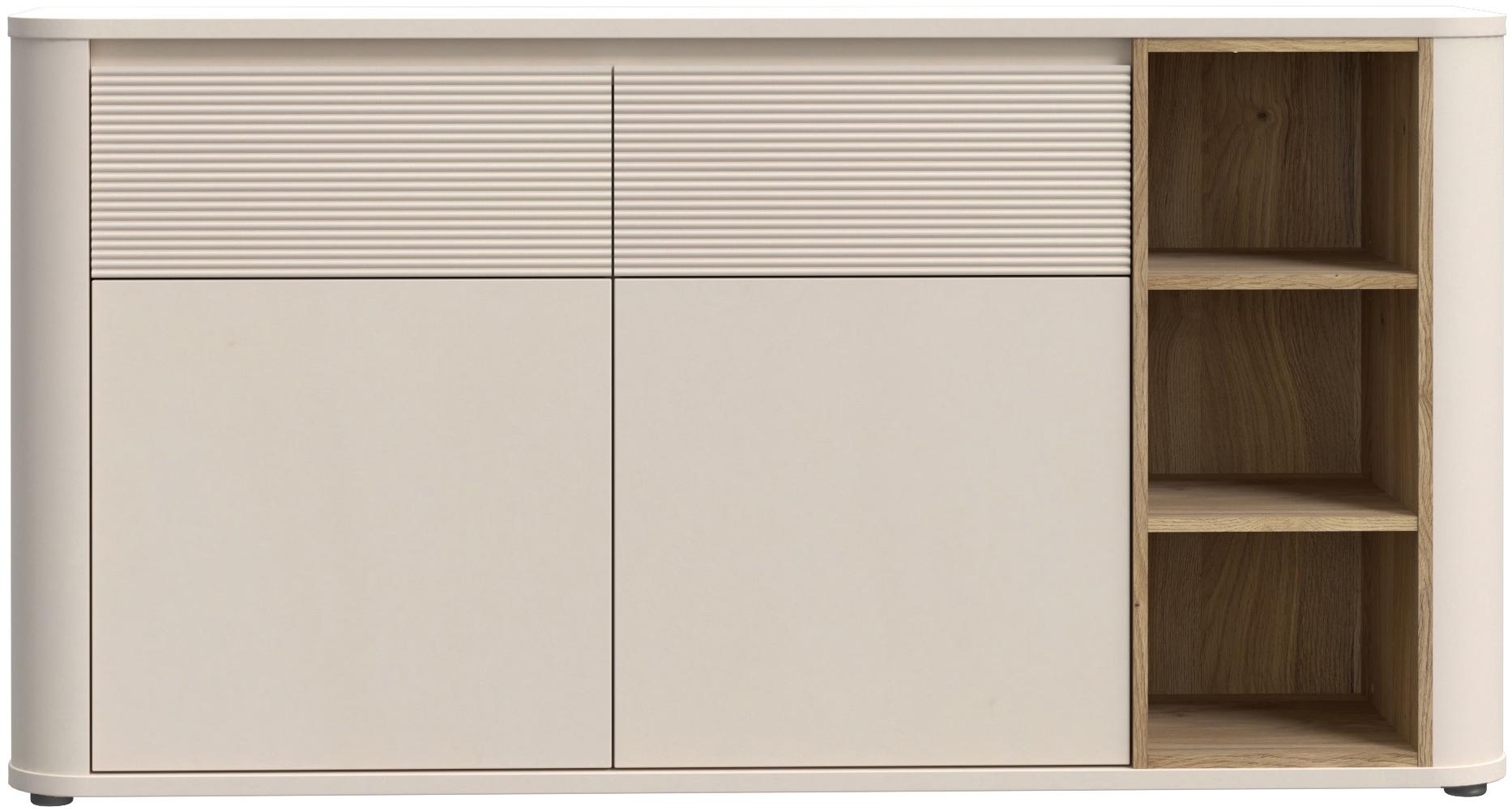 Thumbnail - FORTE Sideboard B/H/T 160/83,1/41,3 cm, Stauraum, MDF Front