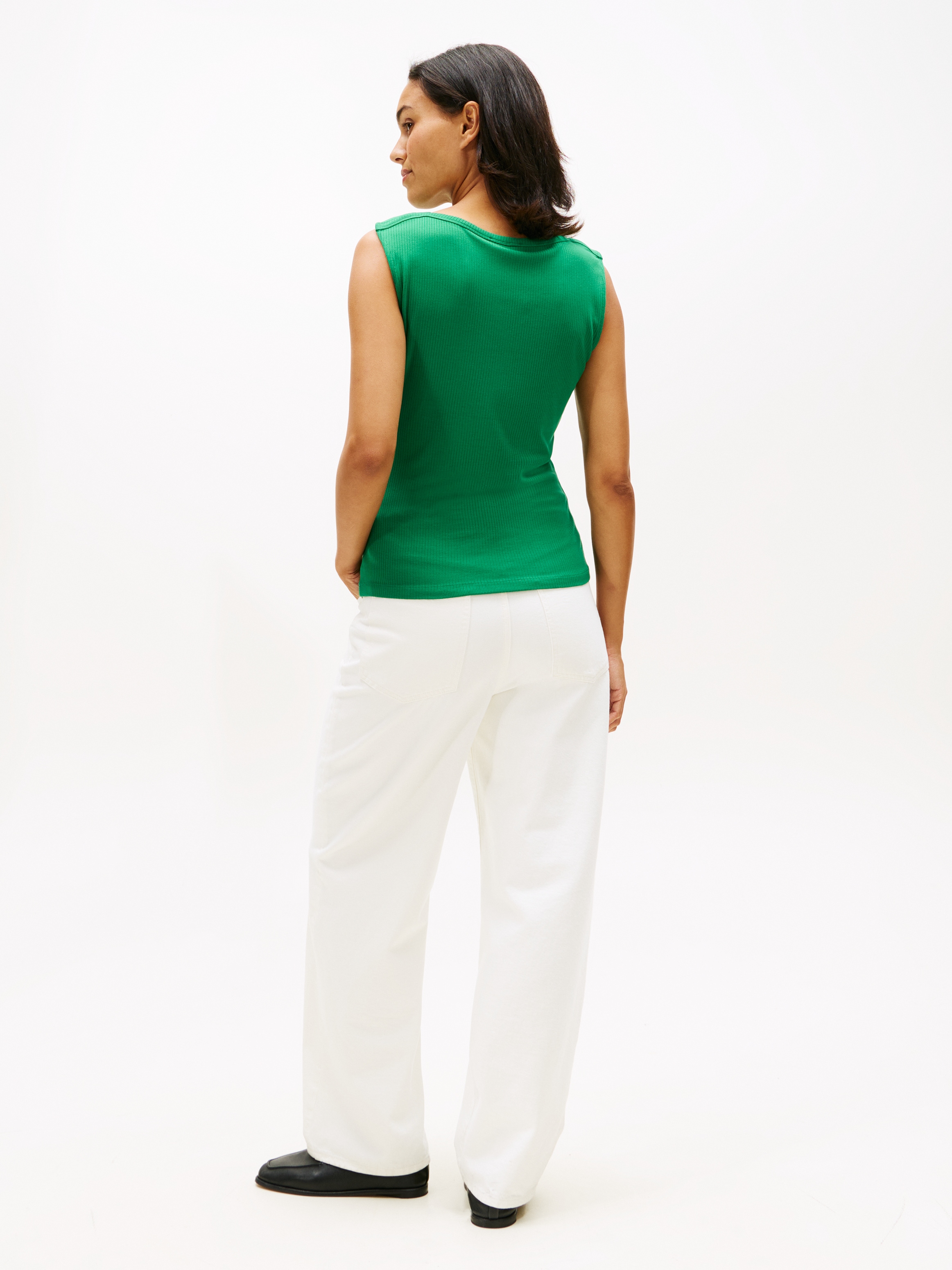 Tommy Hilfiger T-Shirt »SLIM 5X2 RIB BOAT-NK TANK«