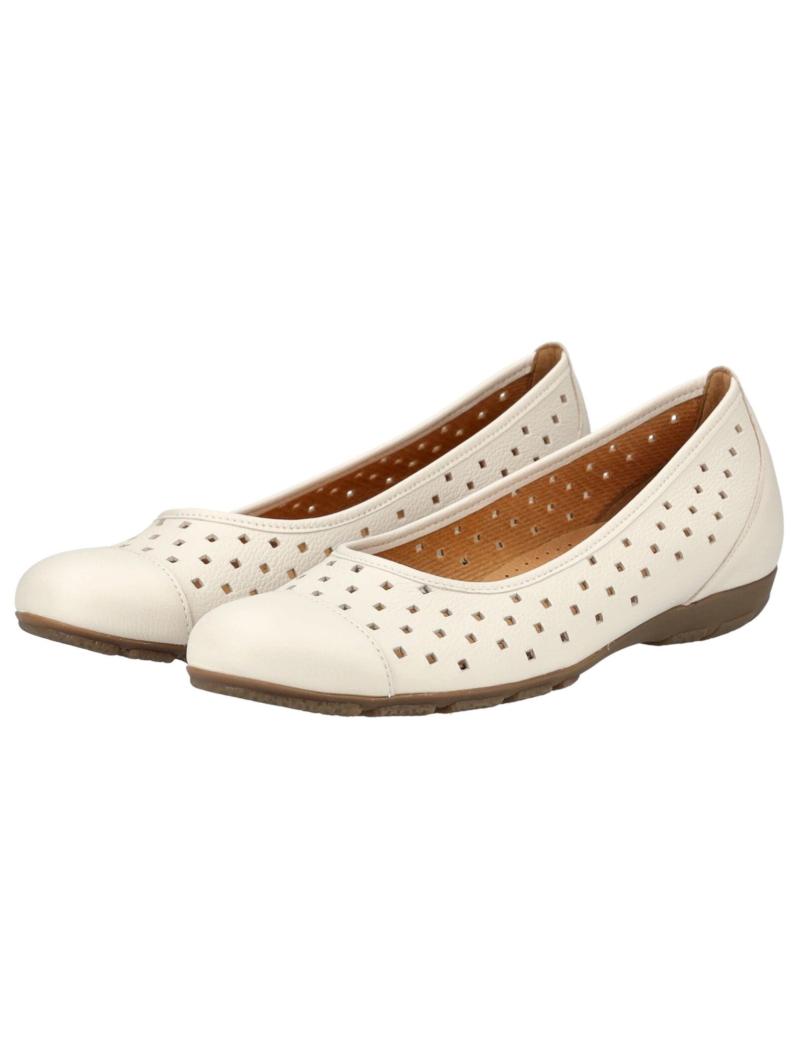 Gabor Ballerinas Leather Women's Cream 38 3
