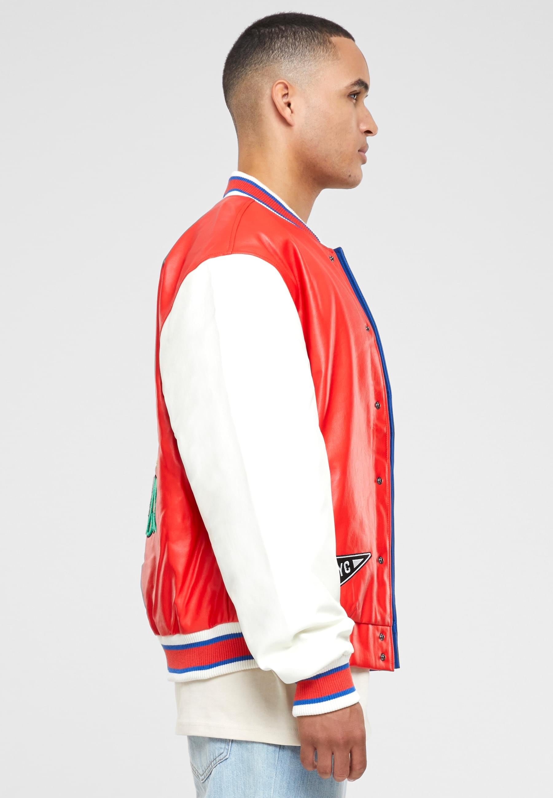 Karl Kani Allwetterjacke »Karl Kani Herren KK Retro Patch Block College Jacket«, (1 St.), ohne Kapuze