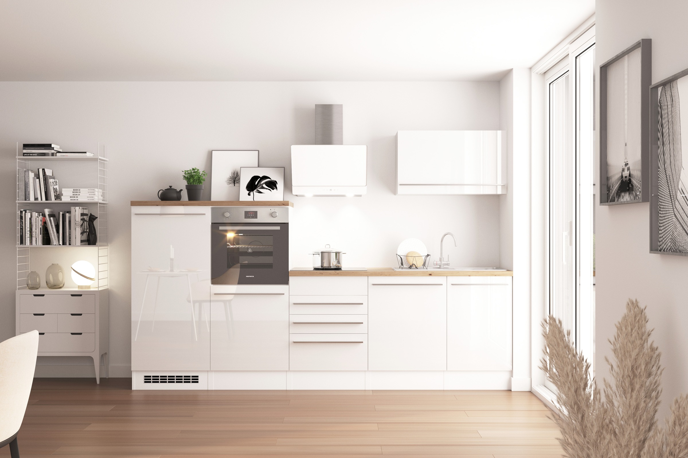 RESPEKTA Küche "Gabriel" wechselseitig aufbaubar, als Doppelblock stellbar günstig online kaufen