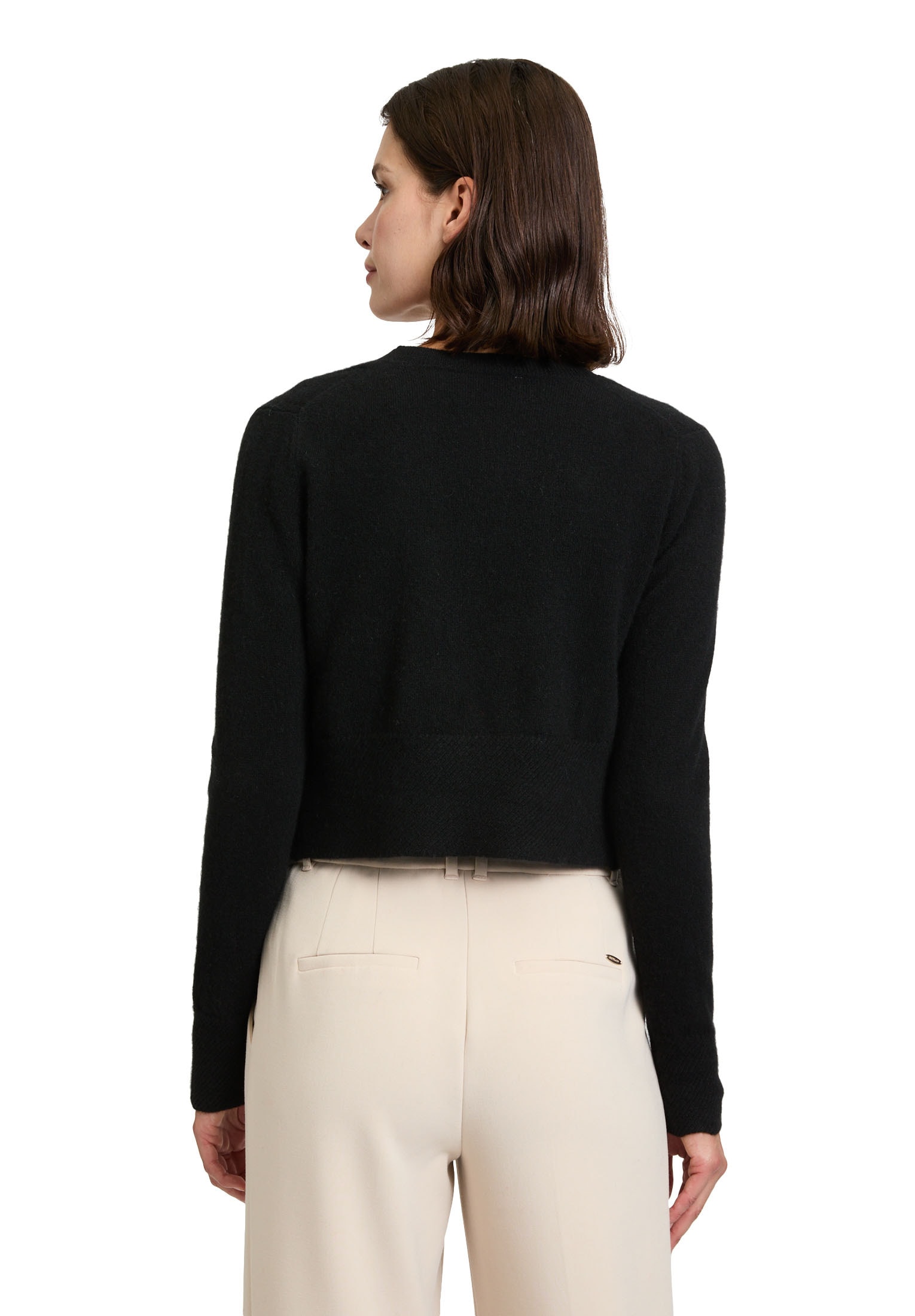 Betty Barclay Strickjacke »Betty Barclay Kaschmir-Strickjacke mit Rippbündchen«, Strick