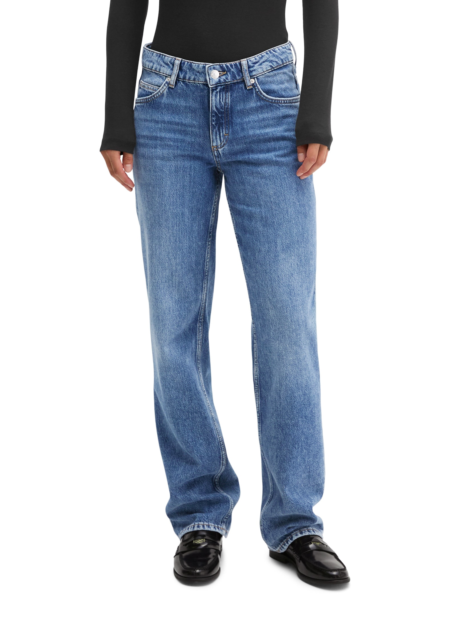 Marc OPolo Regular-fit-Jeans "aus Rigid Denim ohne Elasthan"