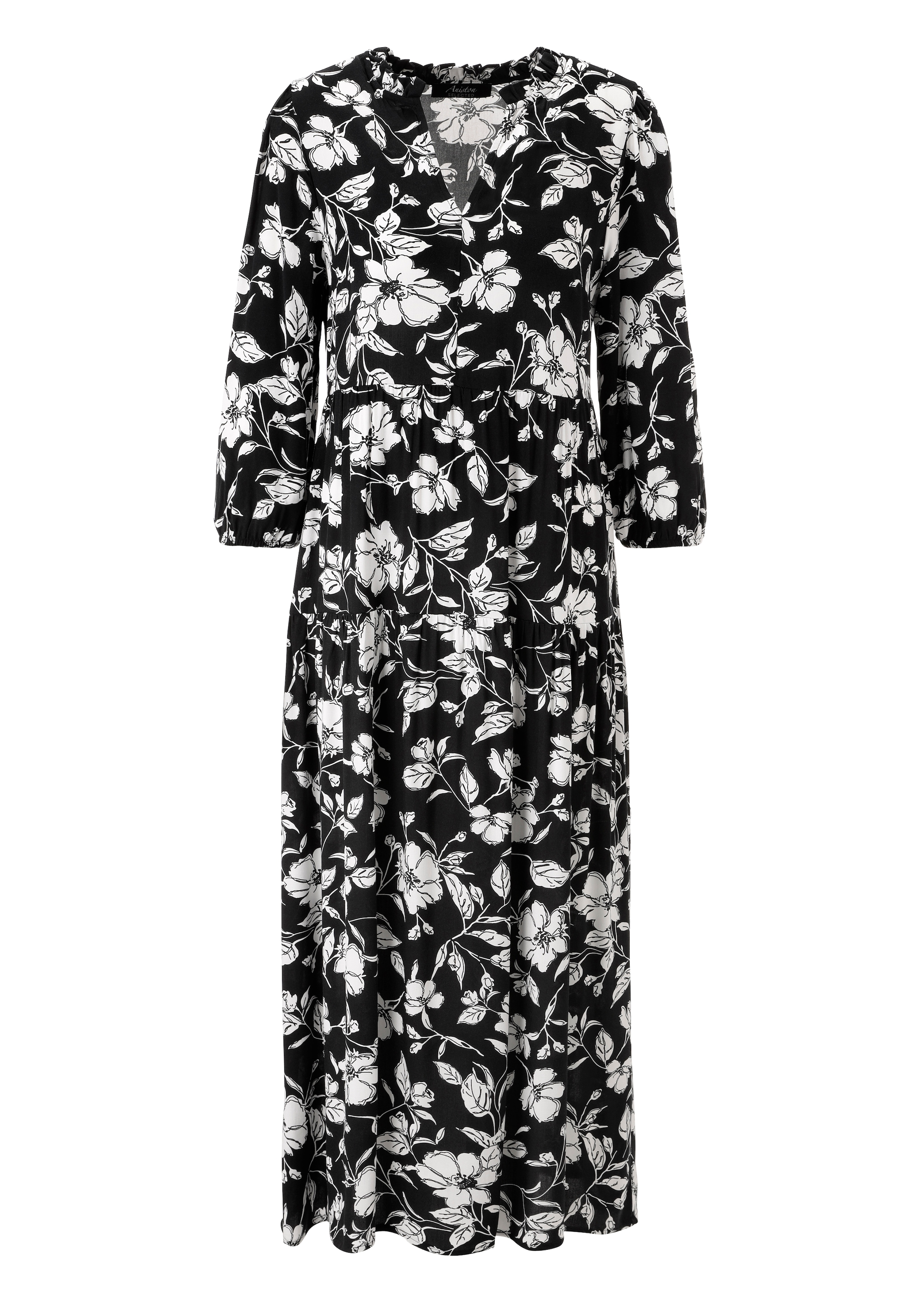 Aniston SELECTED Maxikleid mit fantasievollen und malerischen Blumendruck - NEUE KOLLEKTION