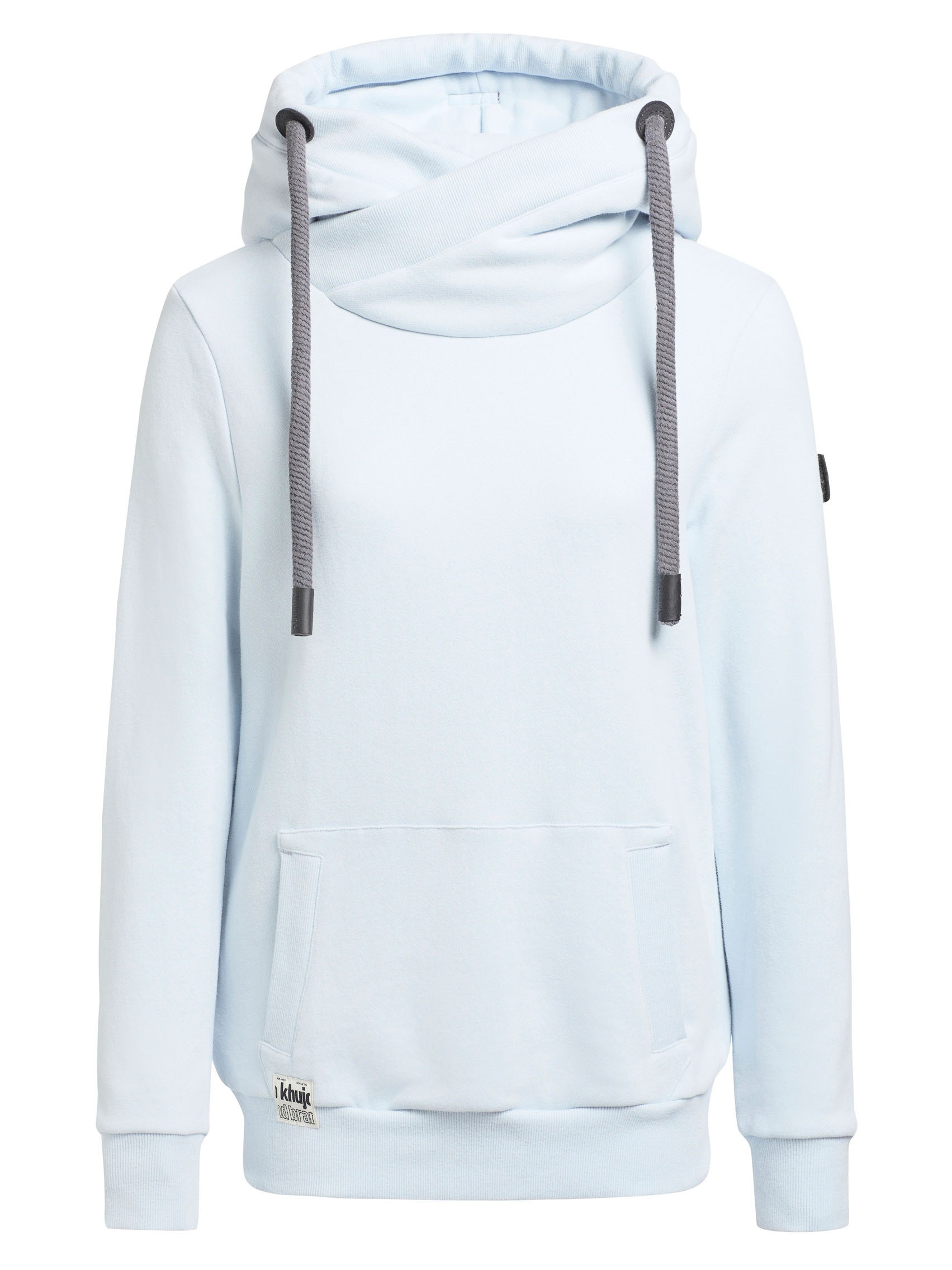 khujo Hoodie »RHABEA«, mit Kapuze in Wickeloptik und Kordelzug