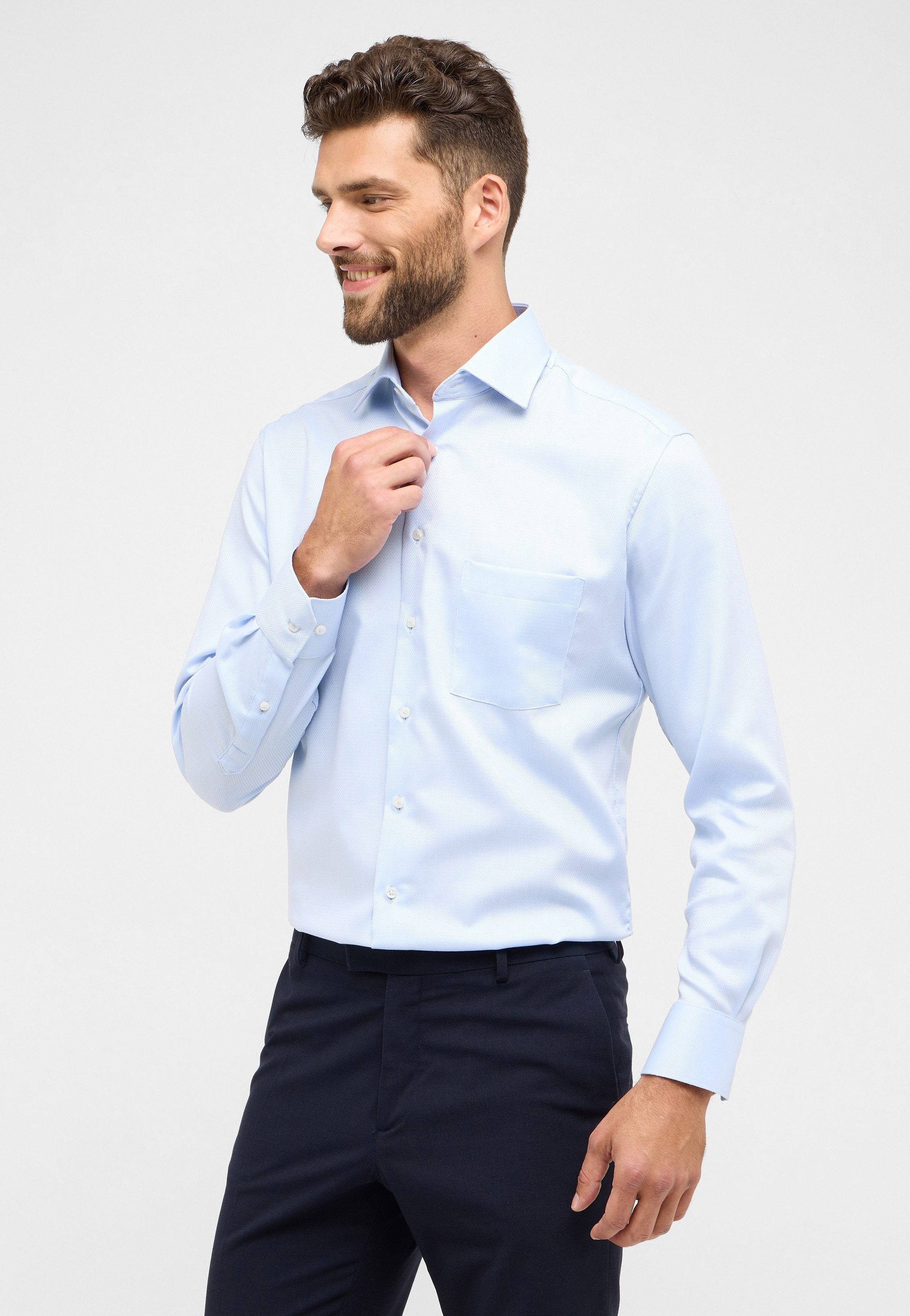 Eterna Langarmhemd "MODERN FIT", NON IRON (bügelfrei) günstig online kaufen
