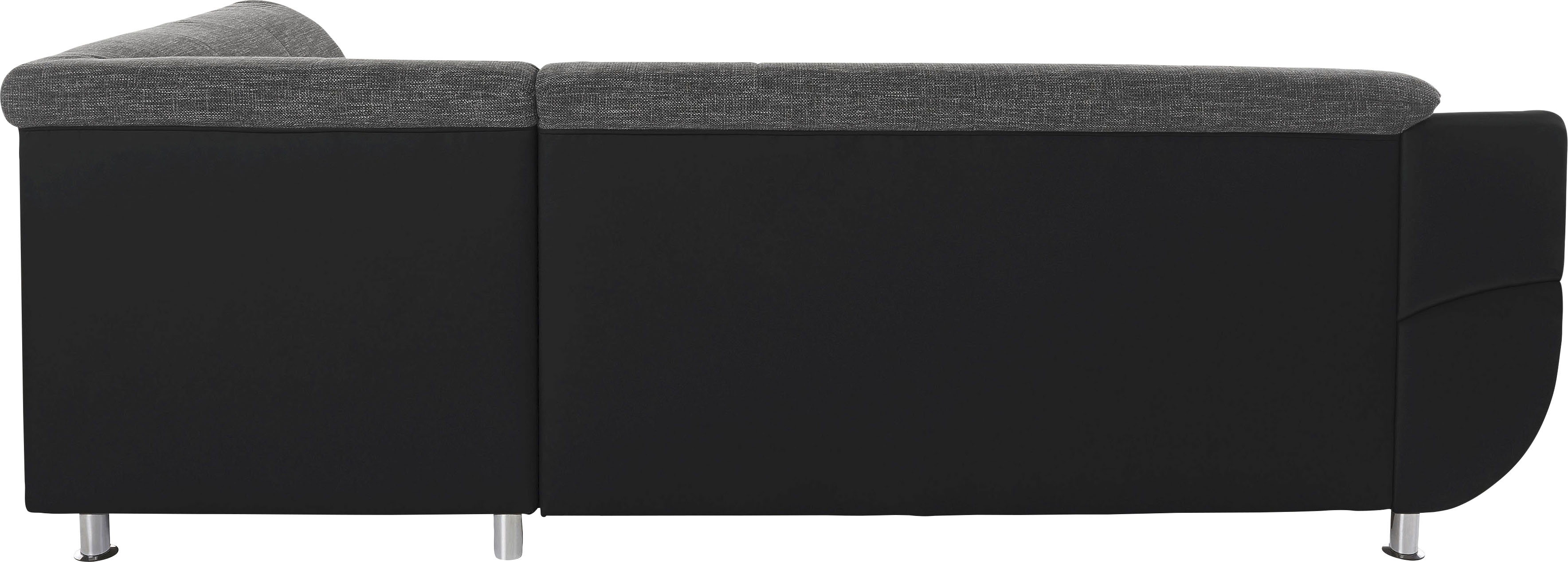Thumbnail - TRENDMANUFAKTUR Ecksofa "Rondo 3, zeitlos und bequem, Materialmix, breite Armlehnen, L-Form" wahlweise mit Federkern für...
