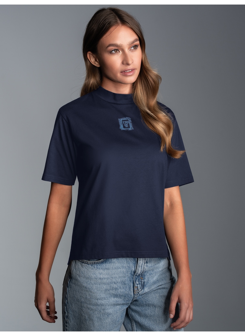 Trigema T-Shirt "TRIGEMA T-Shirt mit Stehkragen", (1 tlg.) günstig online kaufen