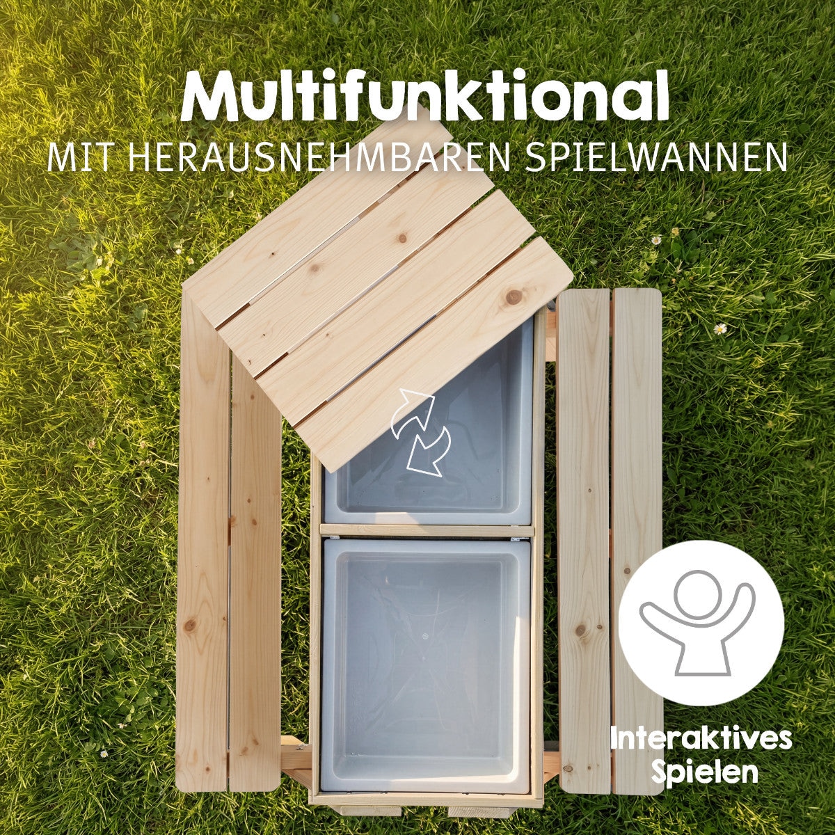 roba® Garten-Kindersitzgruppe »Outdoor+ mit Spielwannen«