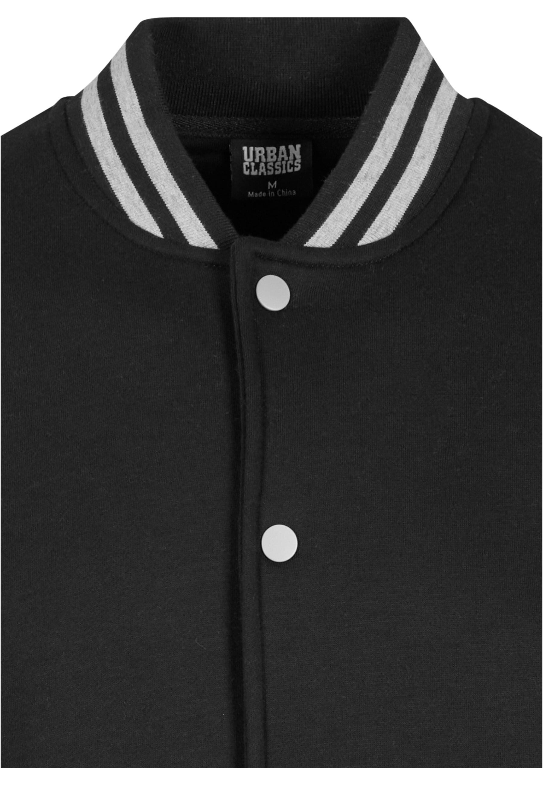 URBAN CLASSICS Collegejacke »Urban Classics Herren 2-tone College Sweatjacket«, (1 St.), ohne Kapuze