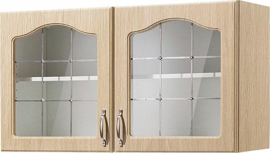 wiho Küchen Glashängeschrank »Linz«, 100 mit | Glastüren 2 cm kaufen breit, BAUR