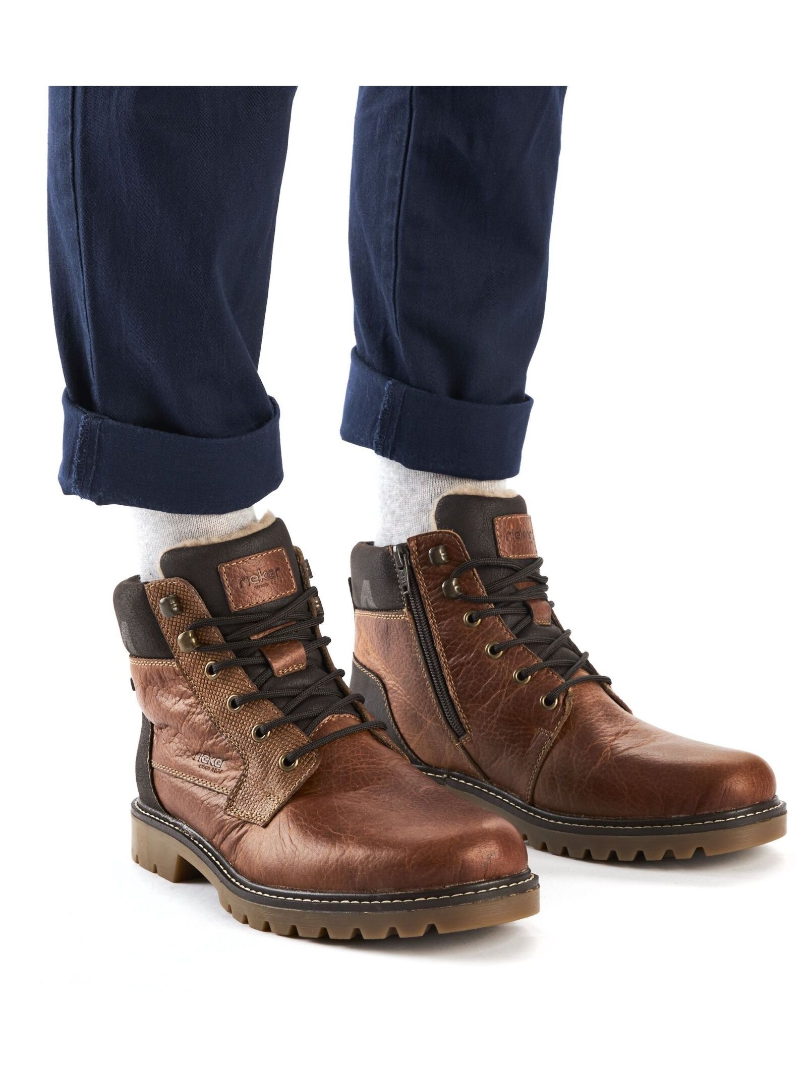 Rieker Sneaker »Rieker Stiefelette Glattleder«