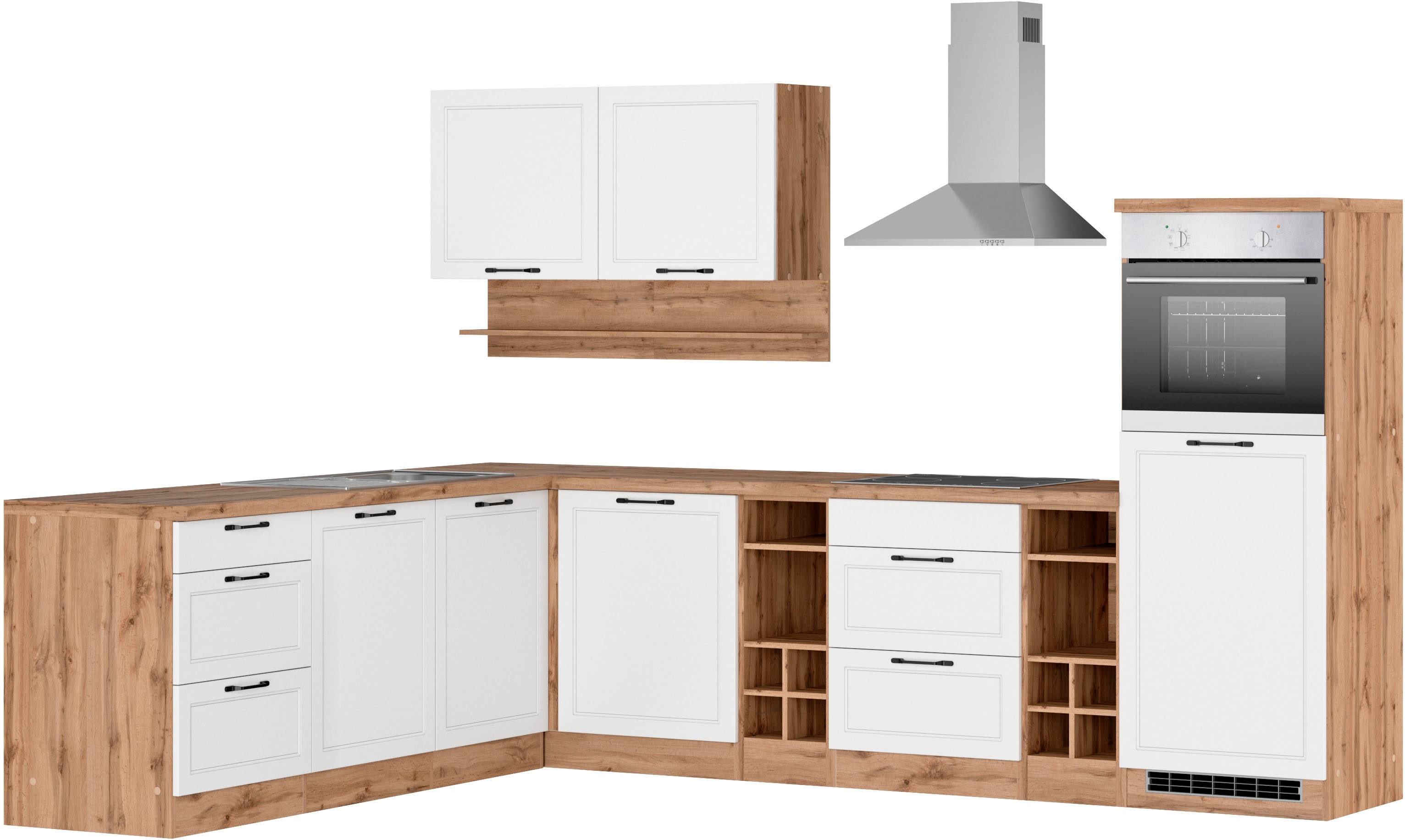 KOCHSTATION "KS-Lana" Stellbreite 240/300 cm, wahlweise mit E-Geräten