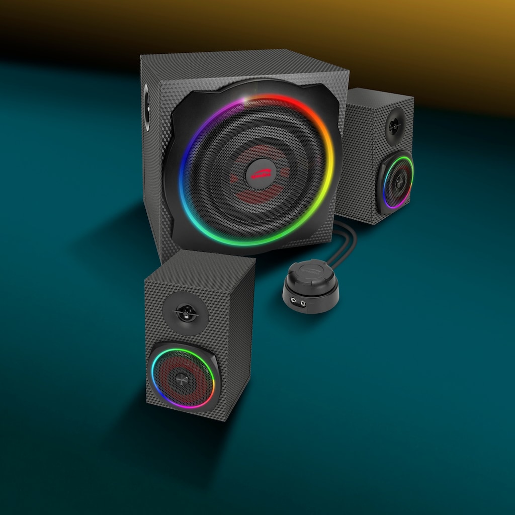 Speedlink PC-Lautsprecher »GRAVITY CARBON RGB 2.1«