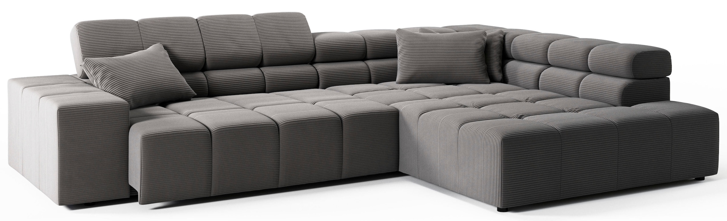 INOSIGN Ecksofa »Ancona incl. Kopfteilverstellung, OTTOs Choice, Breite 319cm, L-Form«, wahlweise motorische Sitztiefenverstellung, auch in Cord + Easy Care