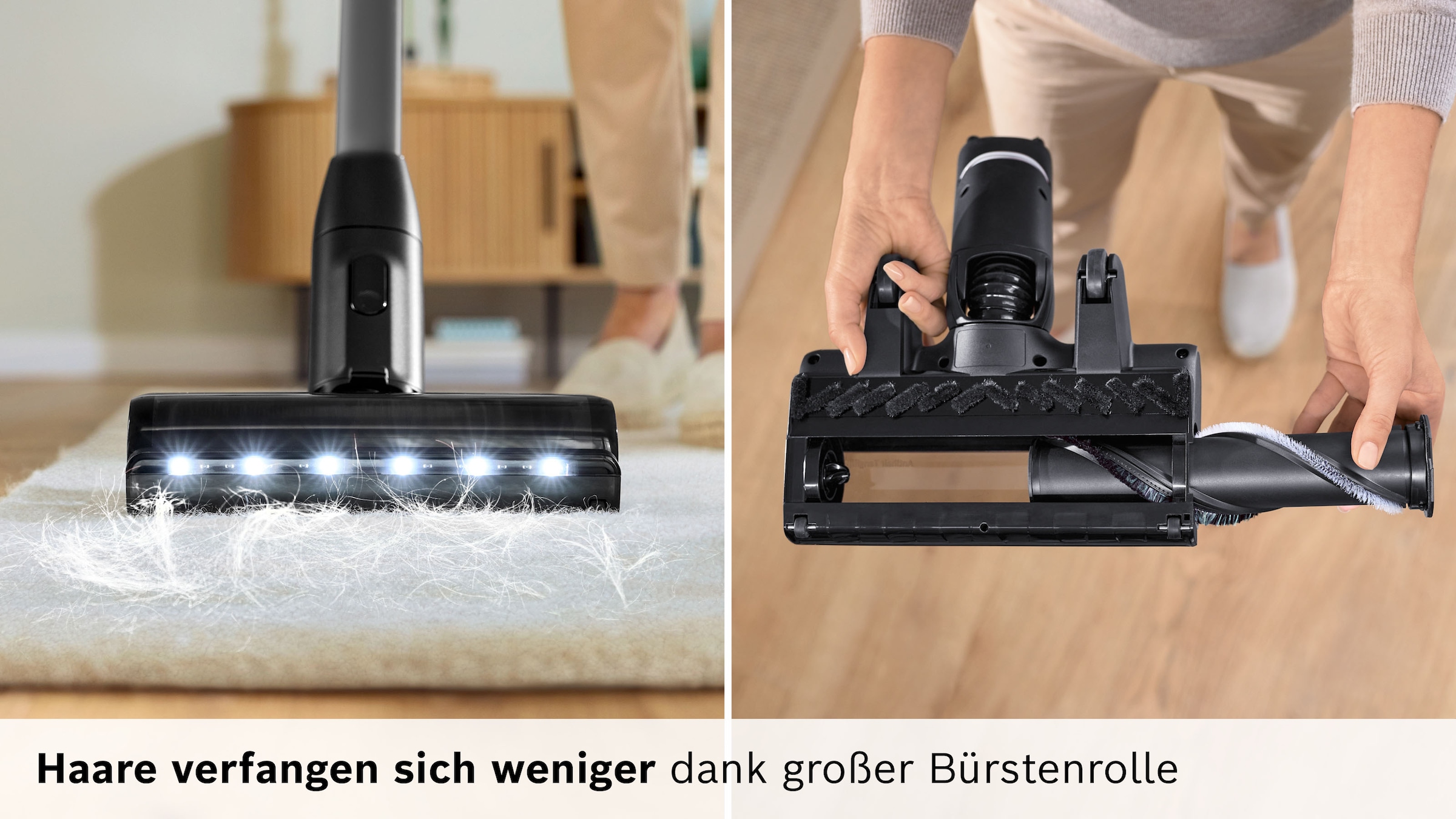 BOSCH Akku-Stielstaubsauger »BTS942WQC« LED-Licht, HEPA-Filtersystem, Schnellladegerät, 2 Akkus, weiß