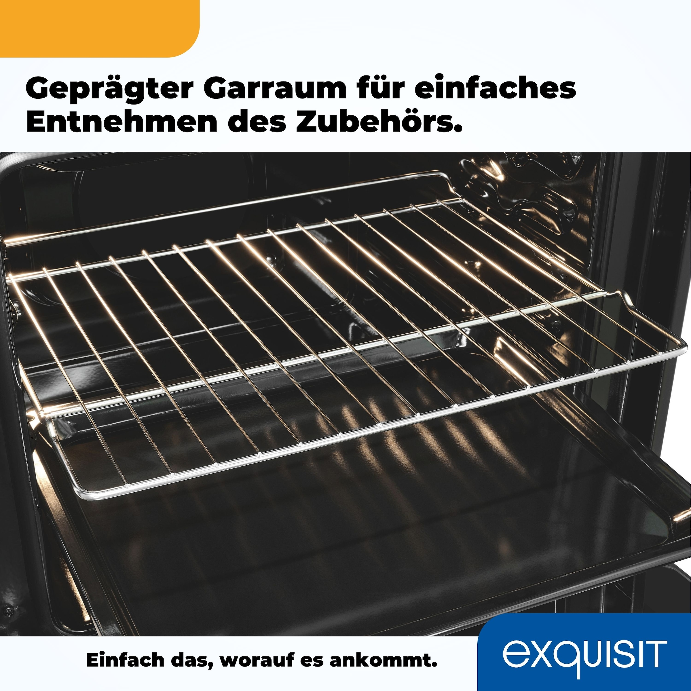 exquisit Einbaubackofen  »EBE255-020 schwarz«