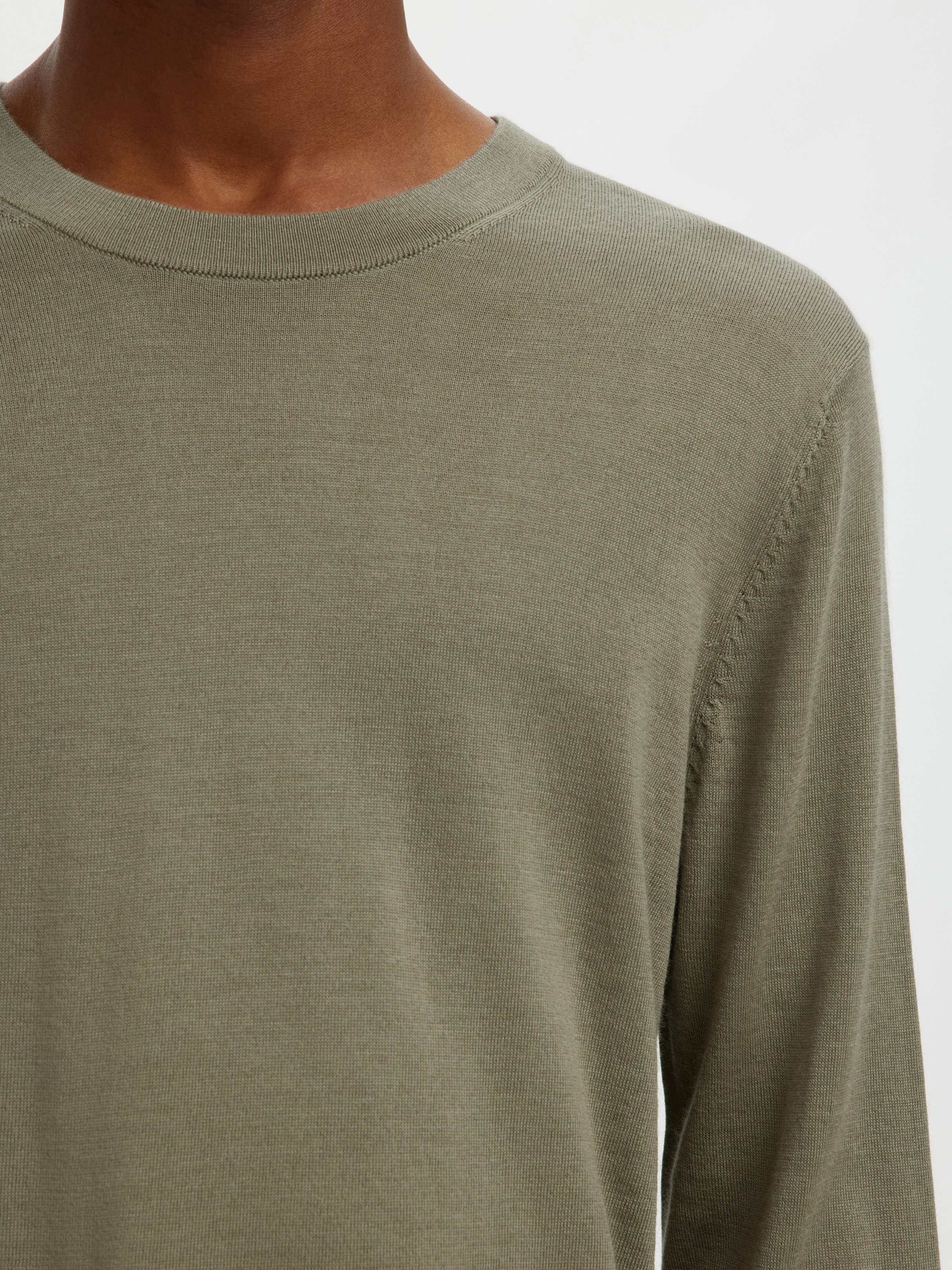 SELECTED Strickpullover "SLHTRAY LS KNIT MERINO CREW NECK NOOS" Wolle, regu günstig online kaufen
