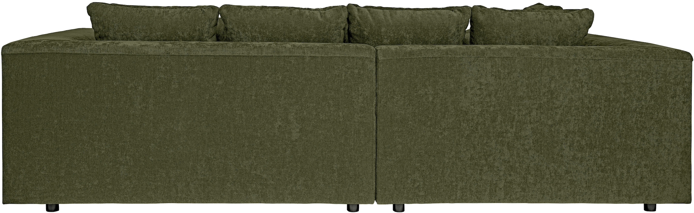 WERK2 Ecksofa »Tiga, Komfortsofa mit elekt. Auszugsfunktion, bequem, L-Form« Pure Wohlfühlgarantie: Ausziehbare Sitztiefe, XXL-Ottomane & Kissen.