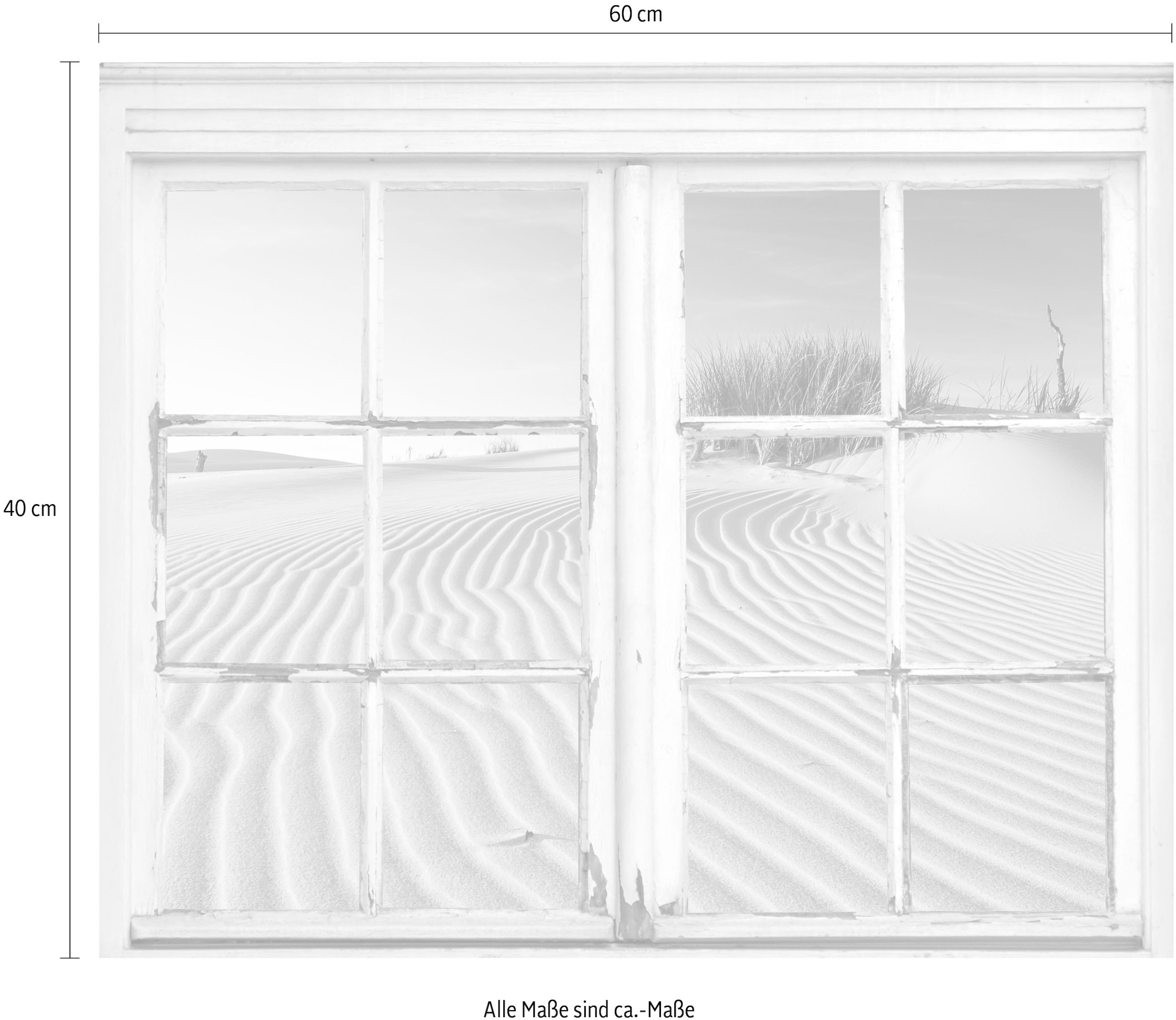 queence Wandsticker »Strand«, Wandsticker, Wandbild, selbstklebend, Strand