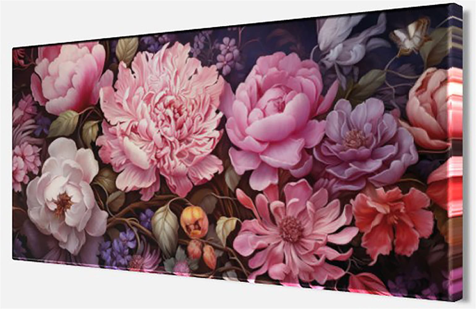 Bönninghoff Leinwandbild »Wandbild BLÜTEN 33x70 cm – Leinwandbild Keilrahmen Deko modern« Blumen | Blumenbilder | Natur | Pflanzen | Pflanzenbilder | Stillleben 1 Stk. tlg. auf Keilrahmen gespannt