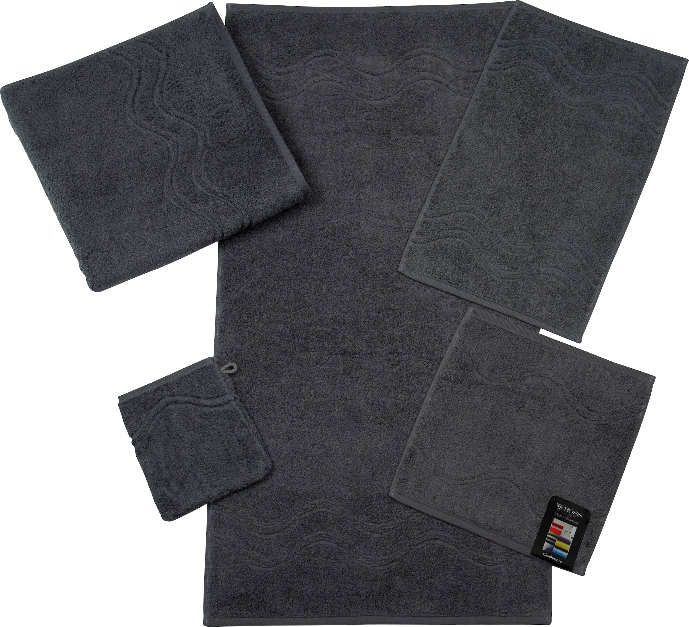 ROSS Seiftuch "Cashmere feeling" mit Wellen-Bordüre günstig online kaufen