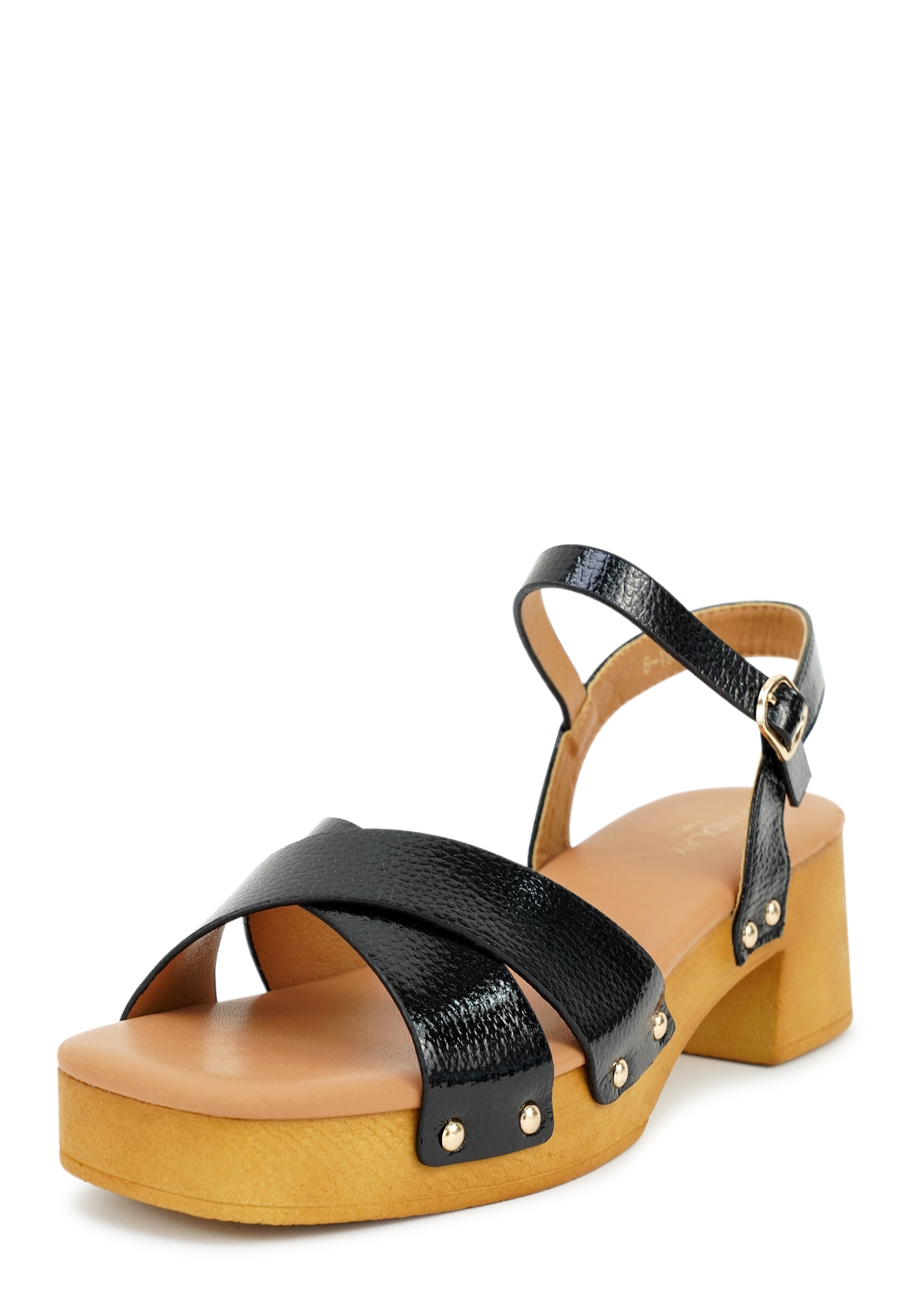 Findlay Sandale "CAELI" in Lackoptik mit Nieten