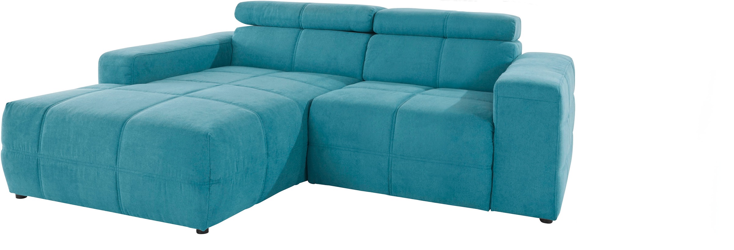 DOMO collection Ecksofa "Brandon B/T/H: 214/100/80 cm, L-Form", Mit Kopftei günstig online kaufen