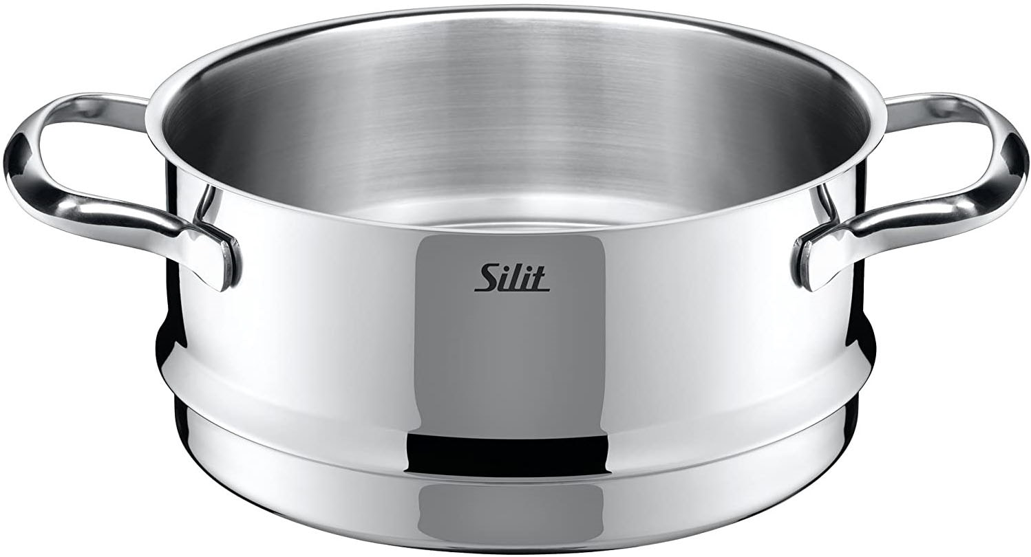 Silit Topf-Set »Toskana«, Edelstahl 18/10, (Set, 14 tlg., mit Milchtopf und Dampfgareinsatz), Silitherm-Allherdboden, induktionsgeeignet, spülmaschinengeeignet