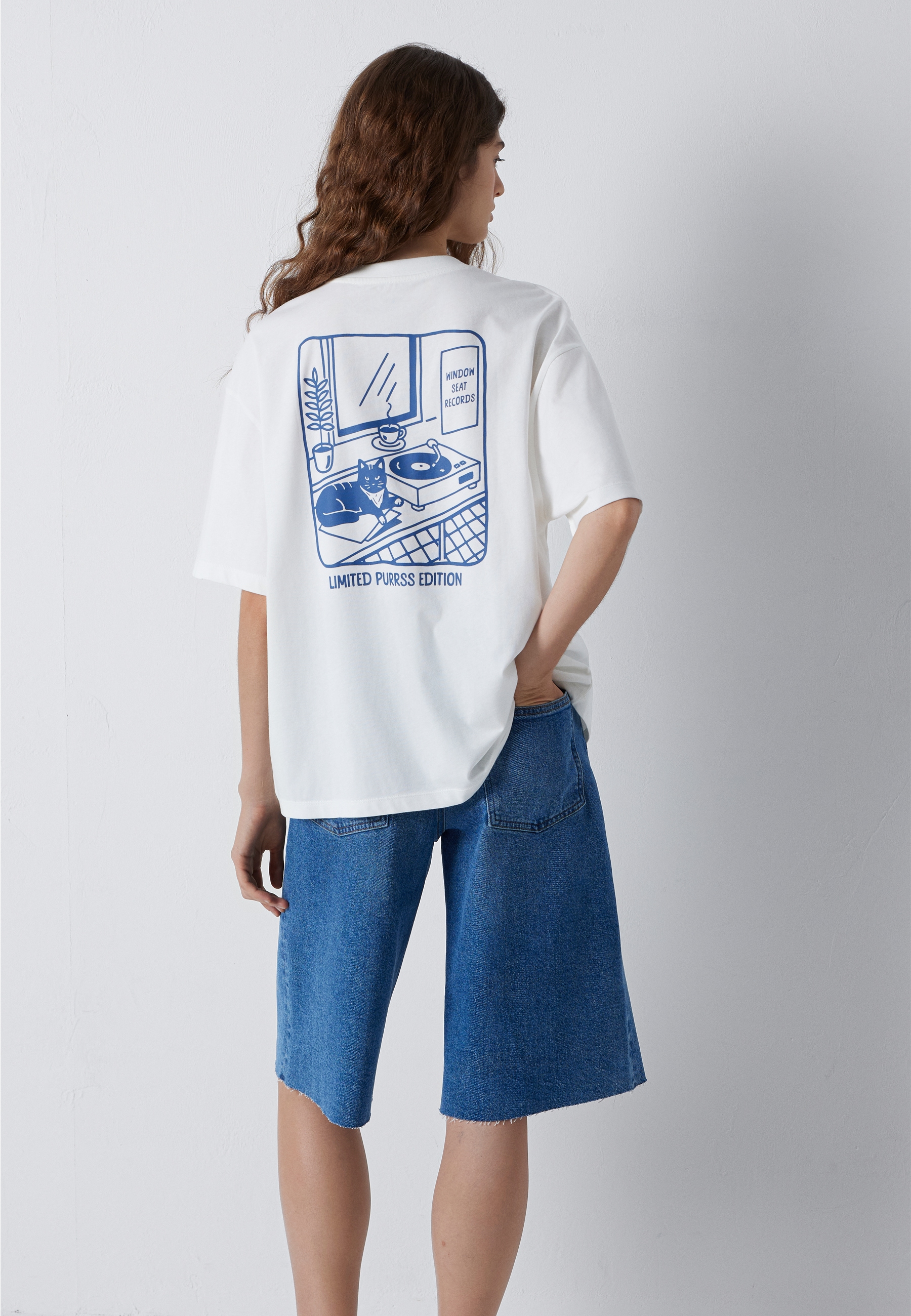Mavi T-Shirt "CAT PRINTED TSHIRT" Katzen T-Shirt
