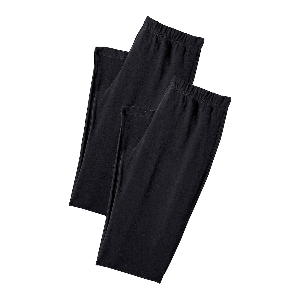 Vivance active Leggings, (2er-Pack), mit Gummibund, Loungewear