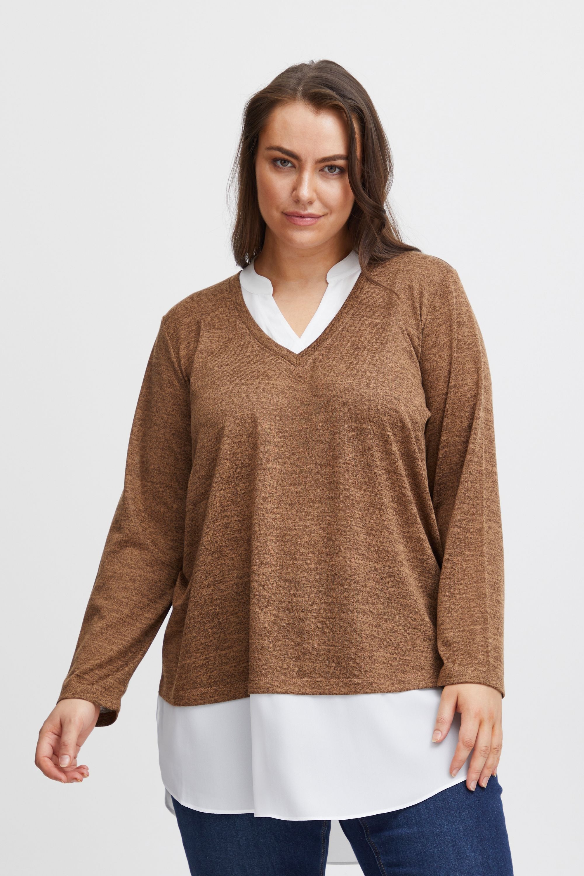 fransa Strickfleece-Pullover »Strickpullover FPRexan«