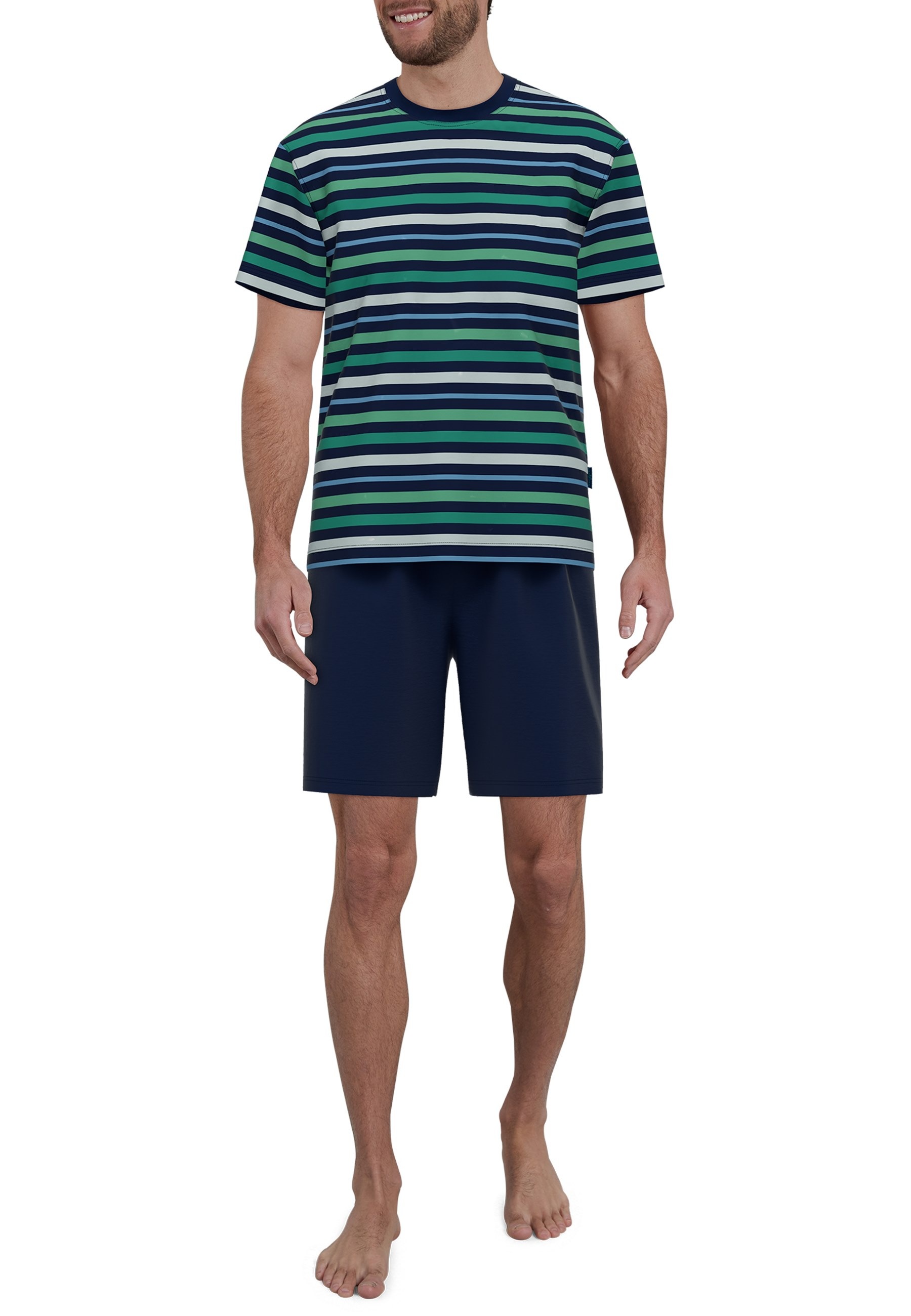 GÖTZBURG Shorty "Bray", 2 Stk. Kurzarm, Rundhalsausschnitt, kurze Hose, Bau günstig online kaufen