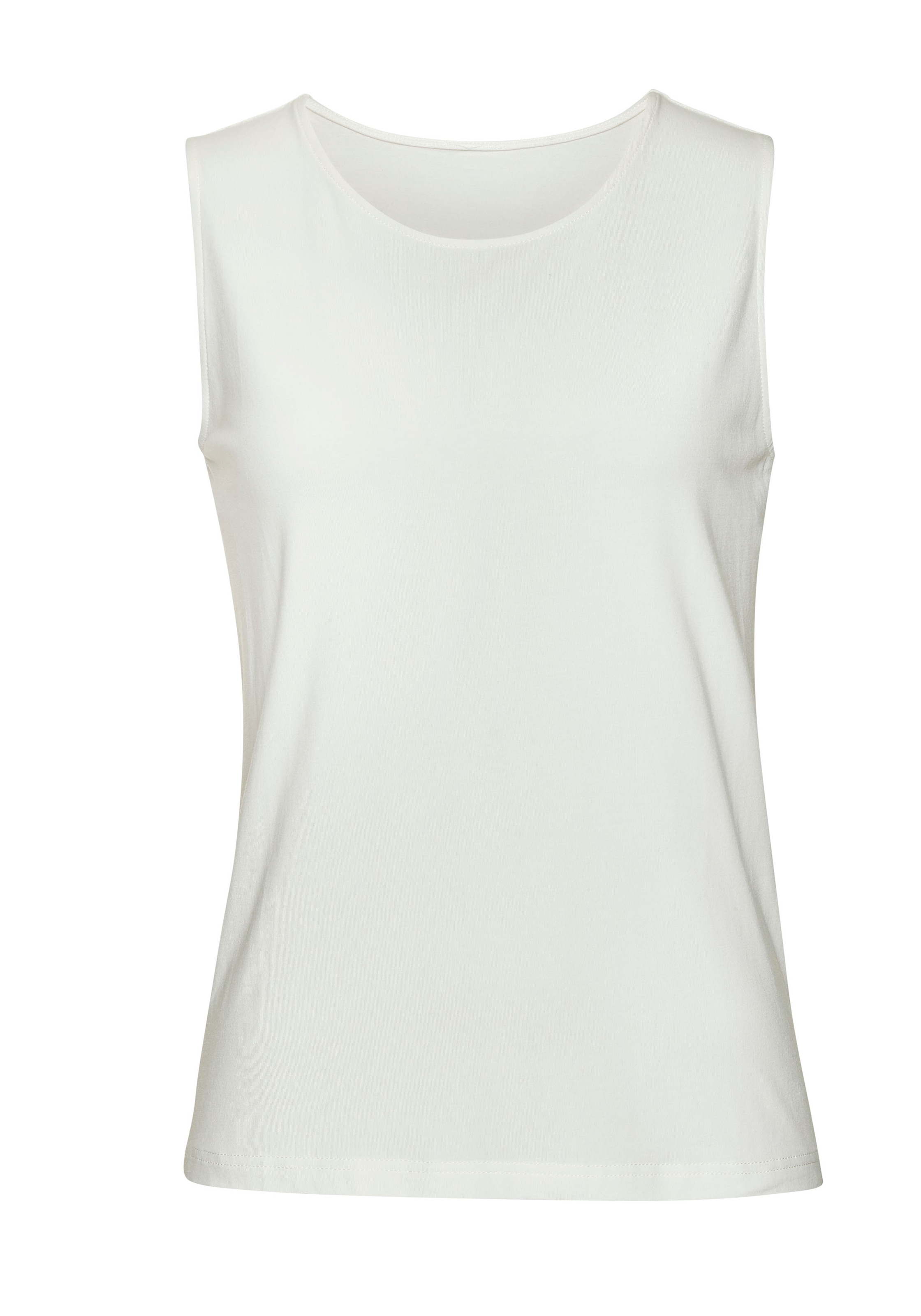 LASCANA Tanktop »aus elastischer Baumwoll-Modal-Qualität«, (2er-Pack)