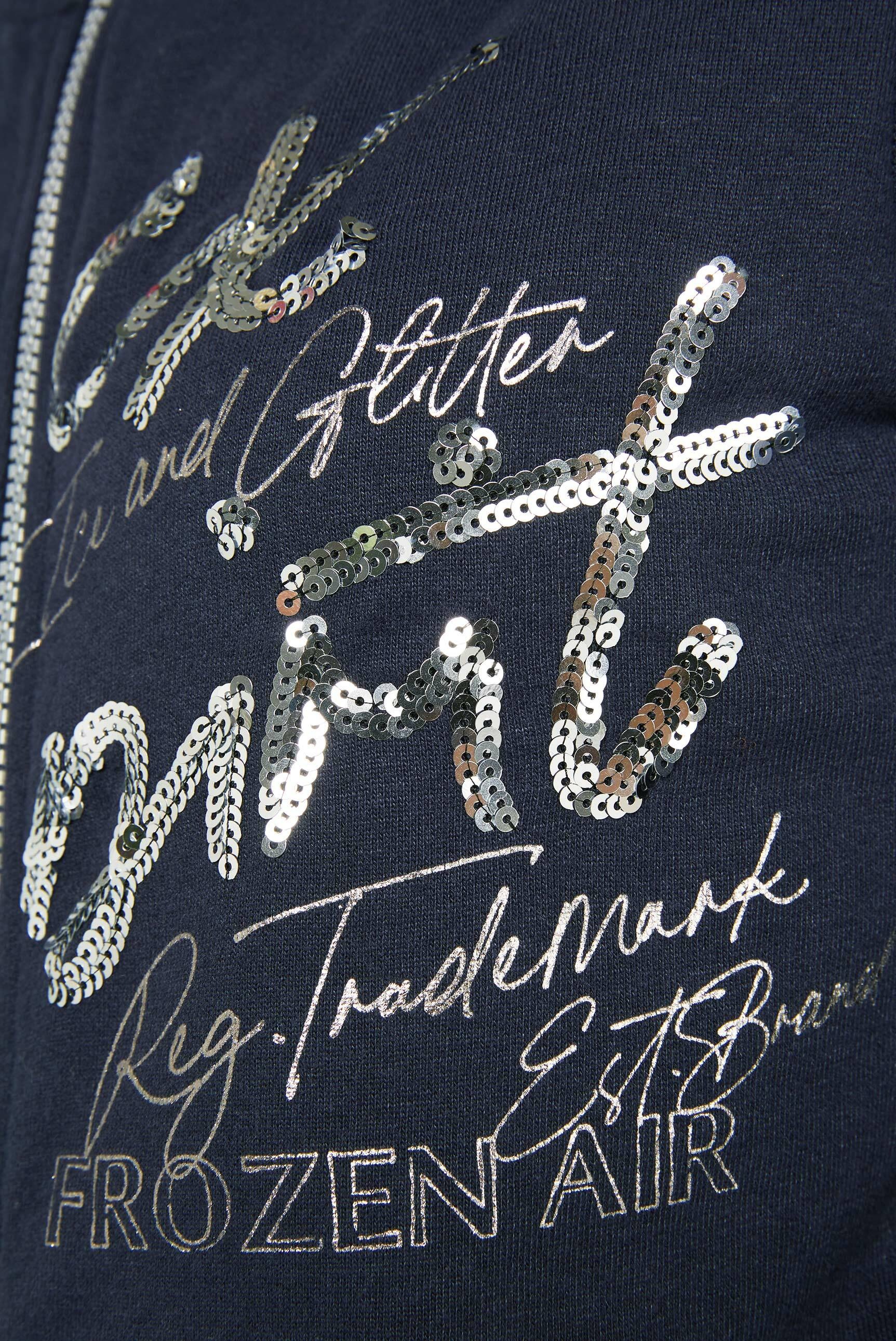 SOCCX Sweatjacke, mit Pailletten-Schriftzug