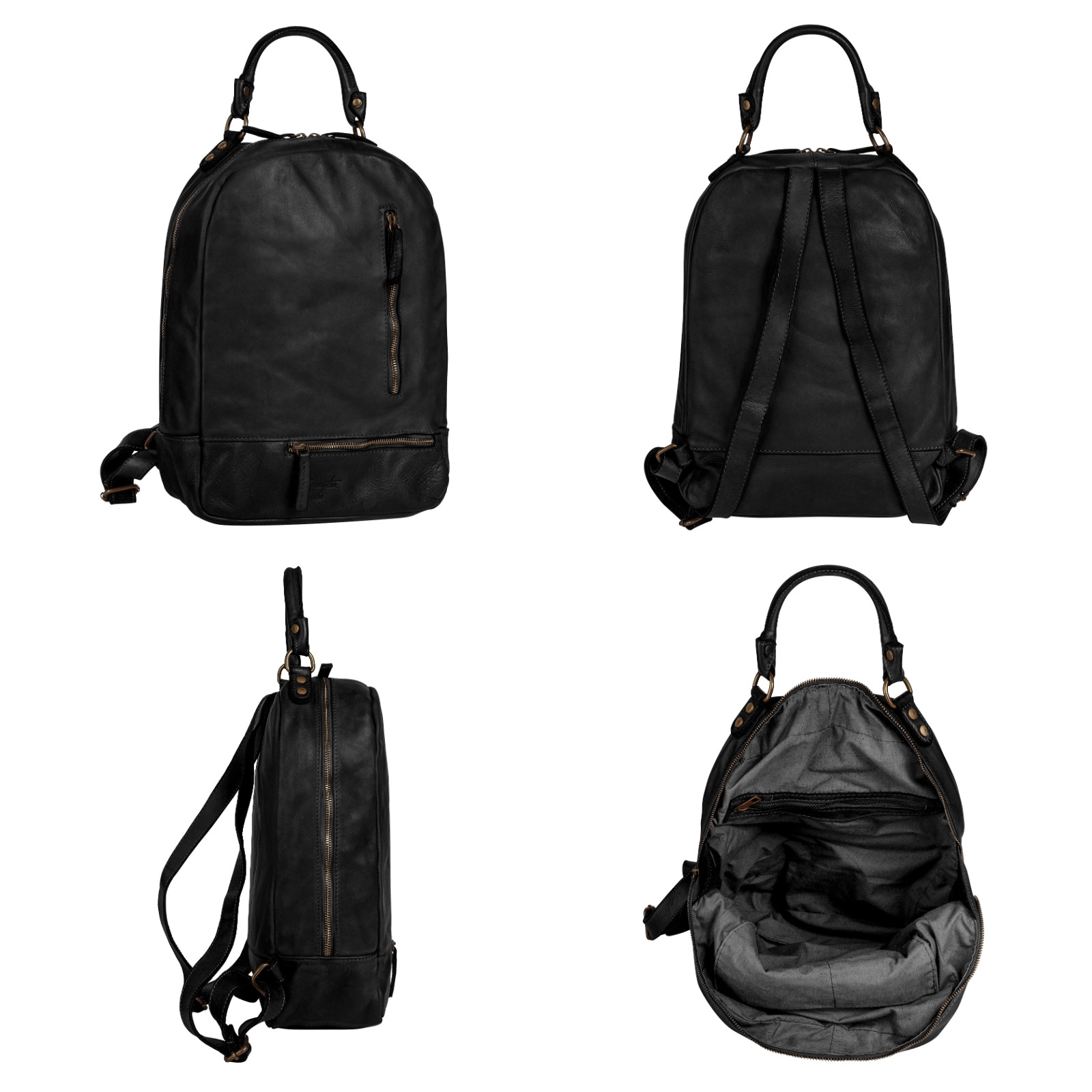 Samantha Look Cityrucksack, echt Leder, Made in Italy