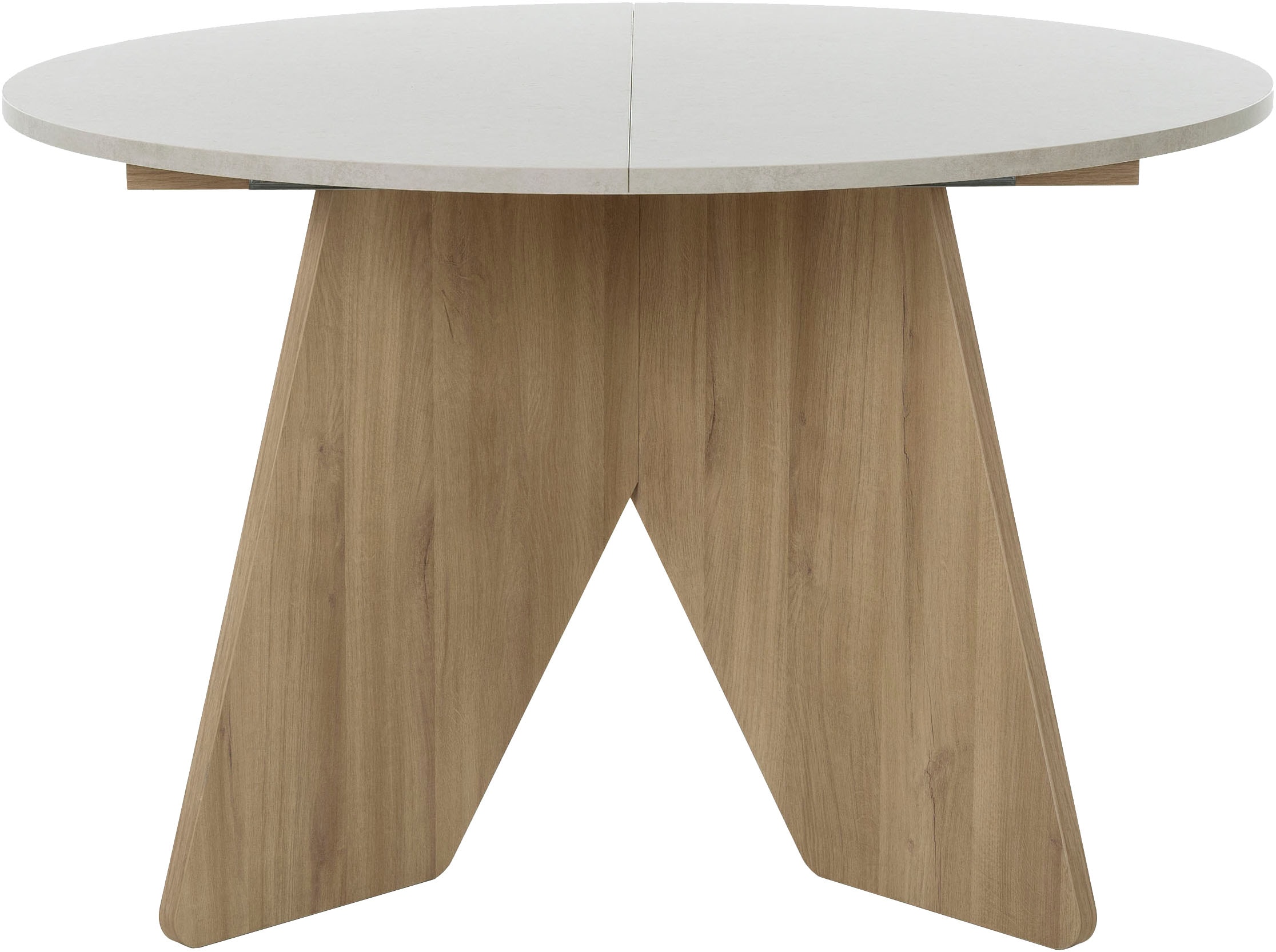 Gami Esstisch "GALEO", Runder Tisch mit 1 Ausziehplatte günstig online kaufen